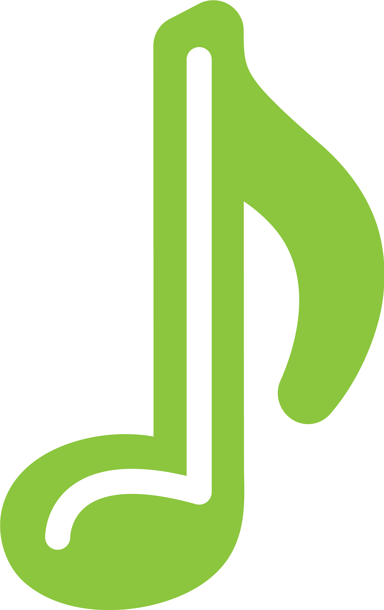 music note isolated icon