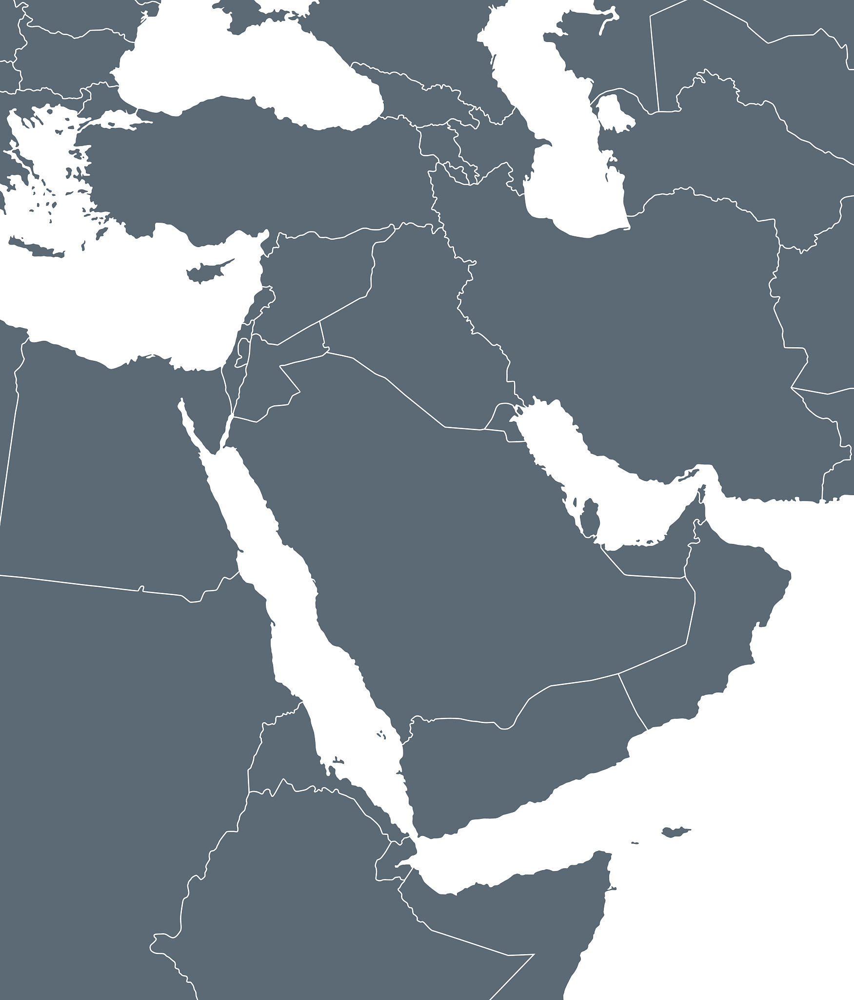 map of middle east