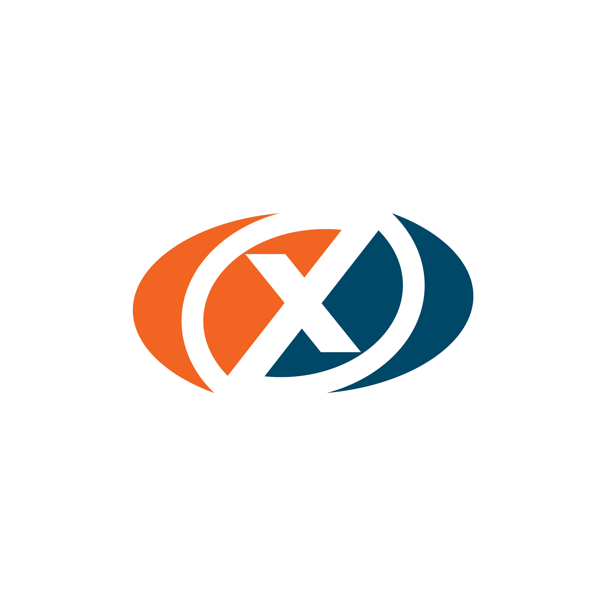 x letter initial icon logo design template
