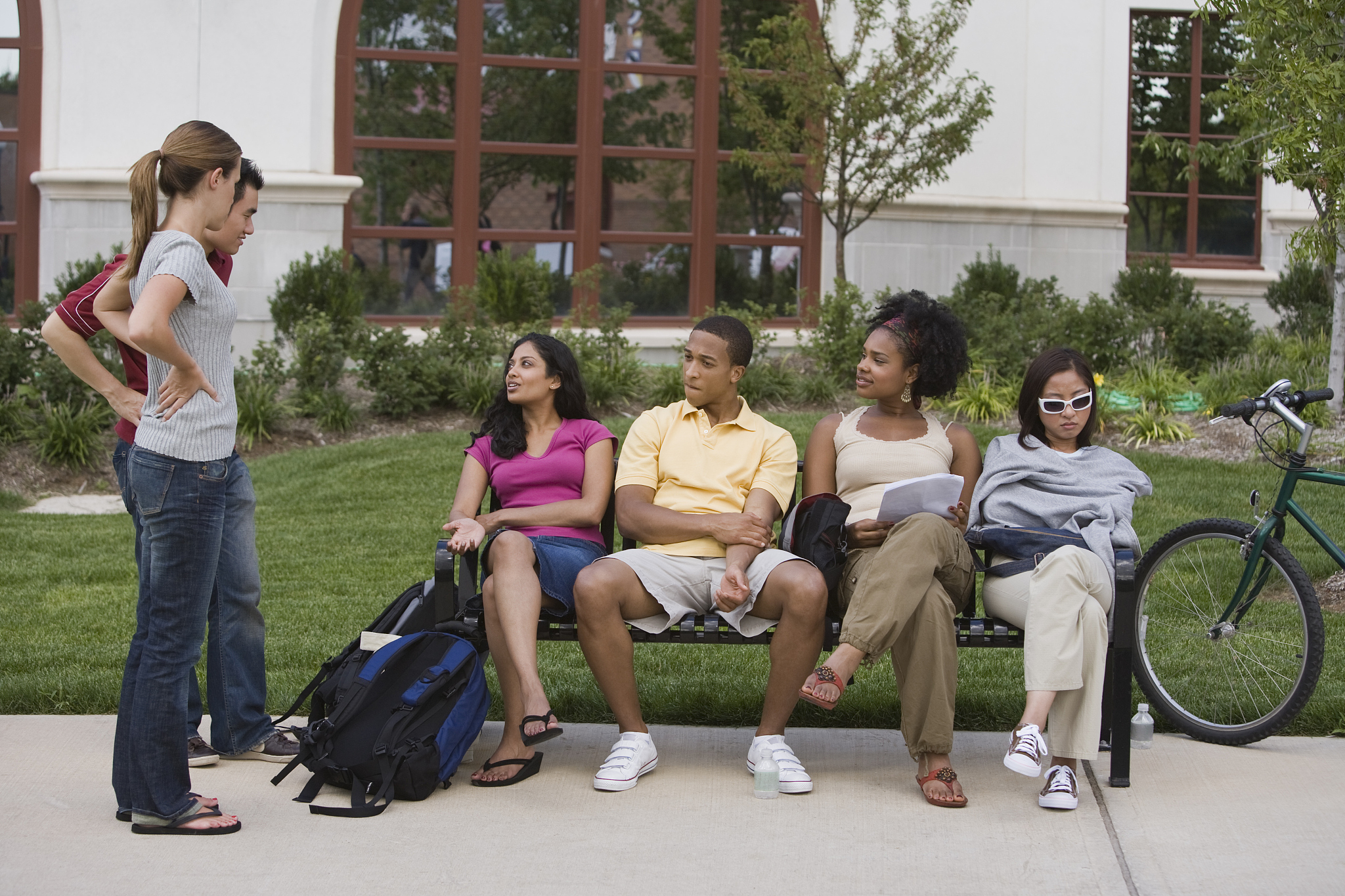 students at college