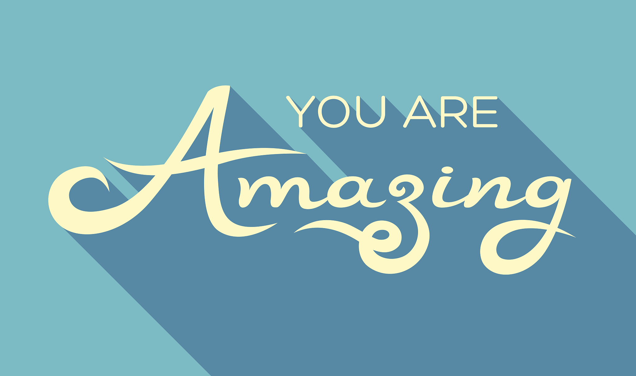 calligraphy note cards you are amazing