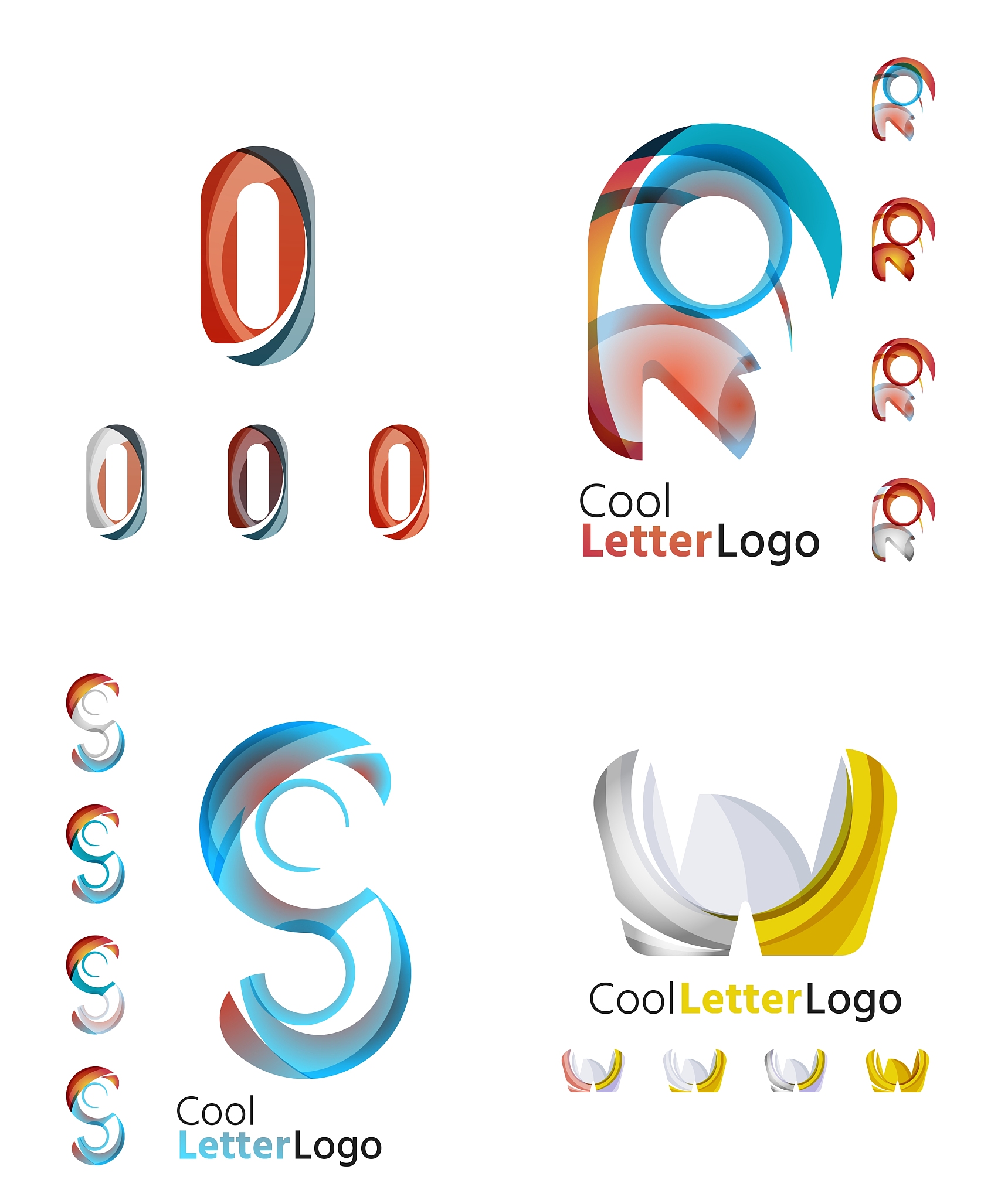 letter business emblem collection