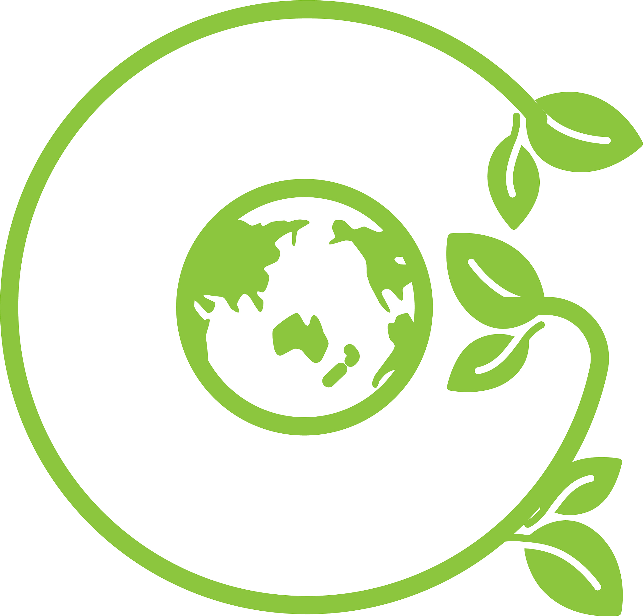 modern go green environment label logo