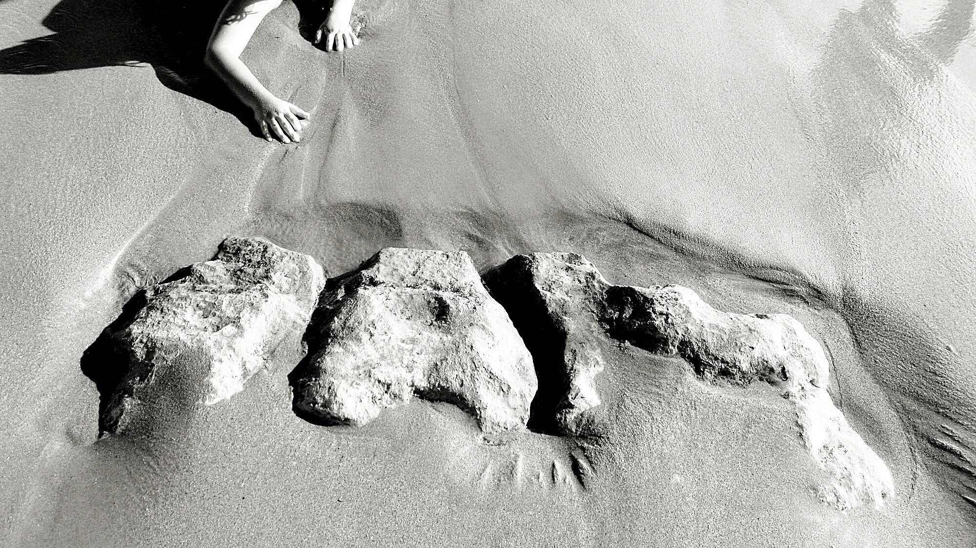 detail shot of sand