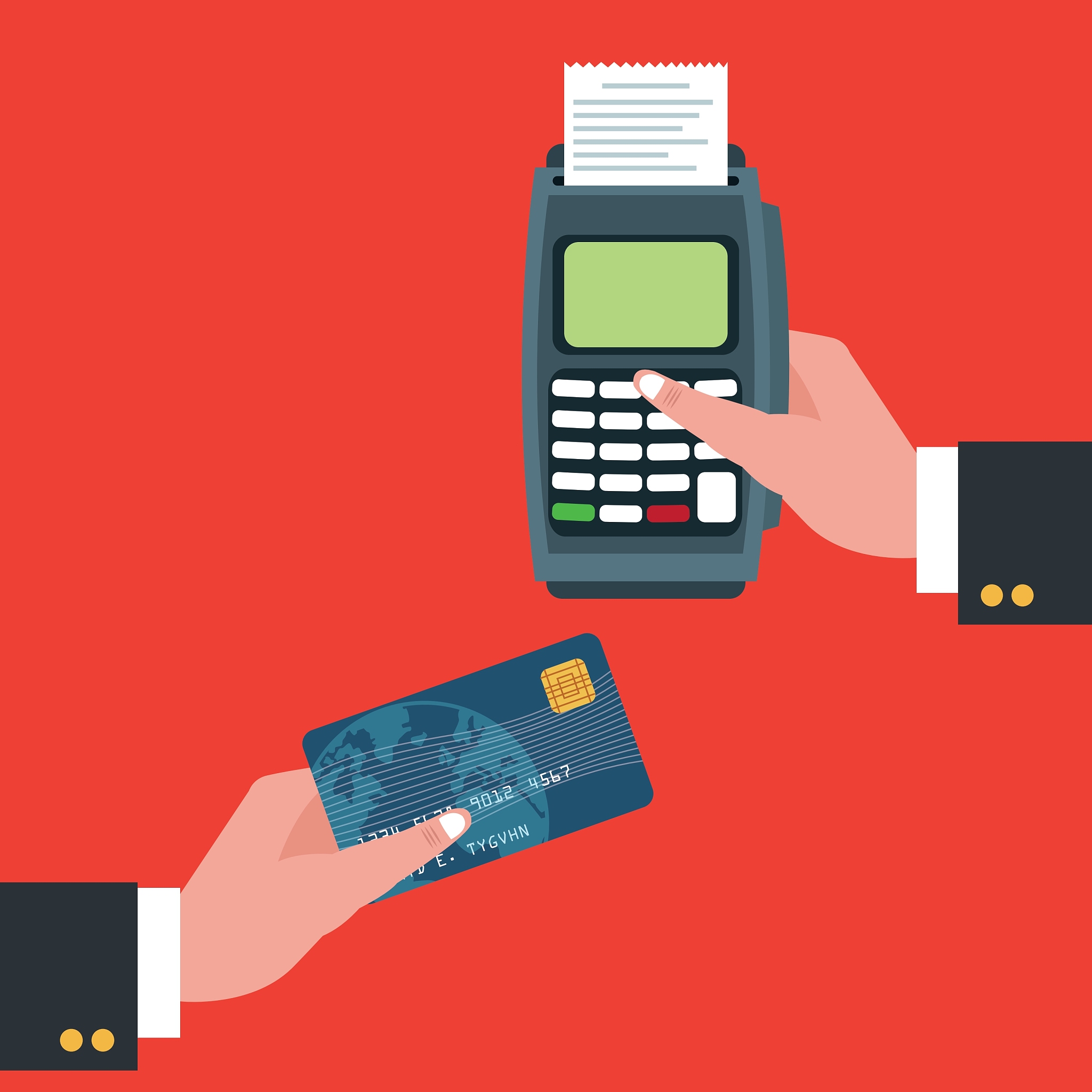 dataphone of shopping and payment design