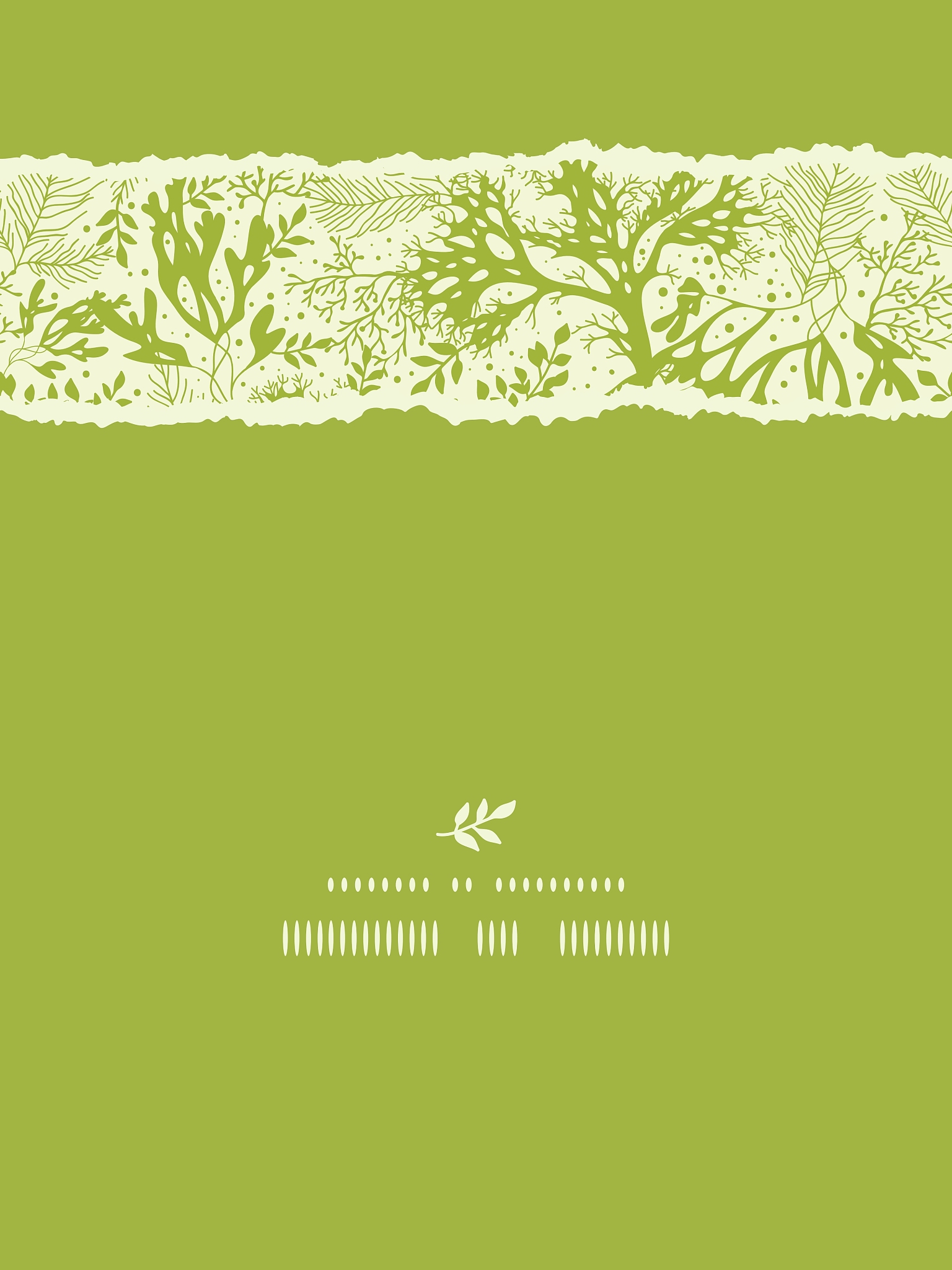 green underwater seaweed vertical torn seamless