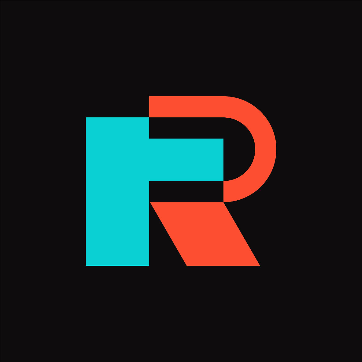 字母<strong>r</strong>标志.图标设计