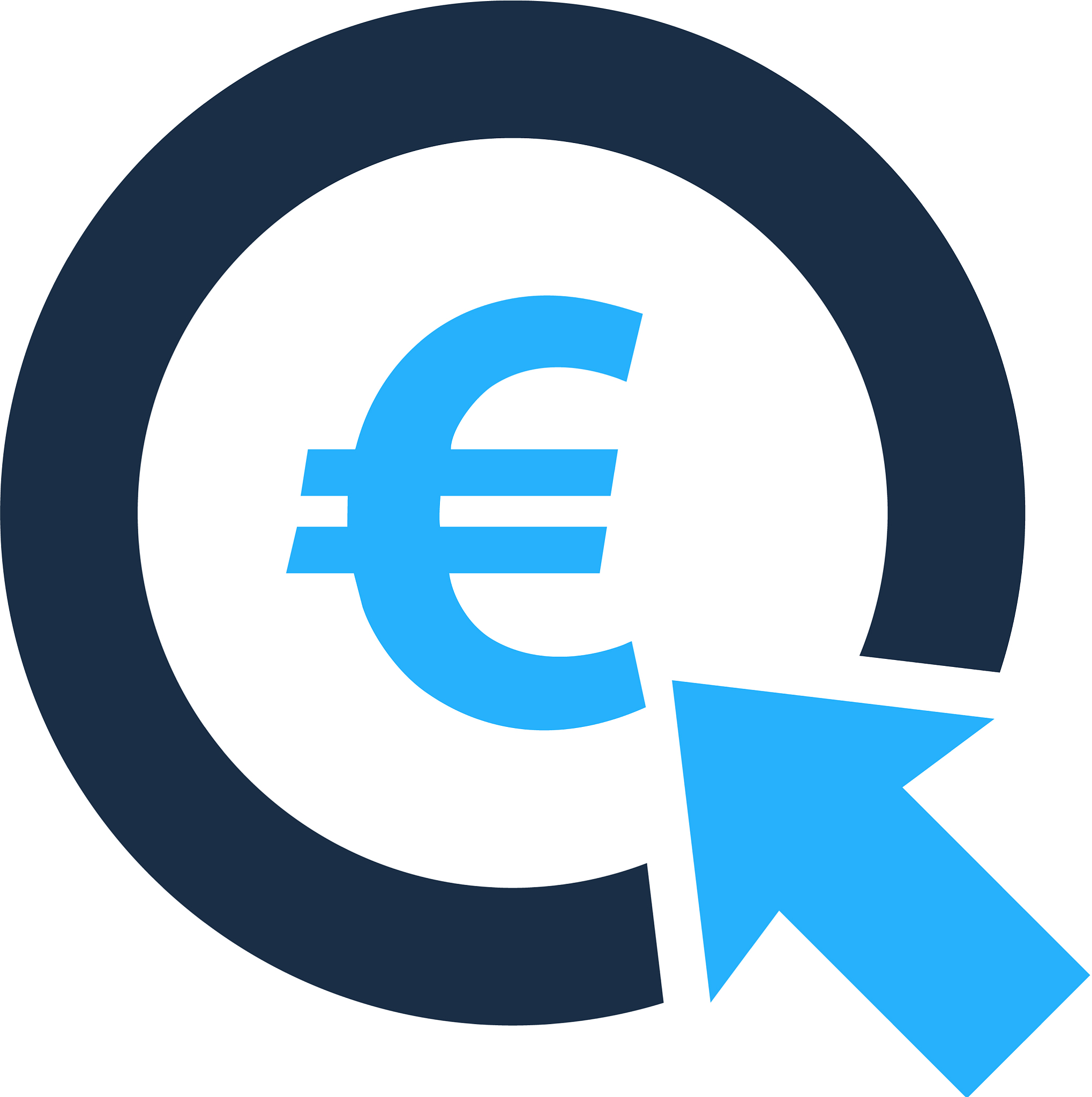 stock market business logo icon design