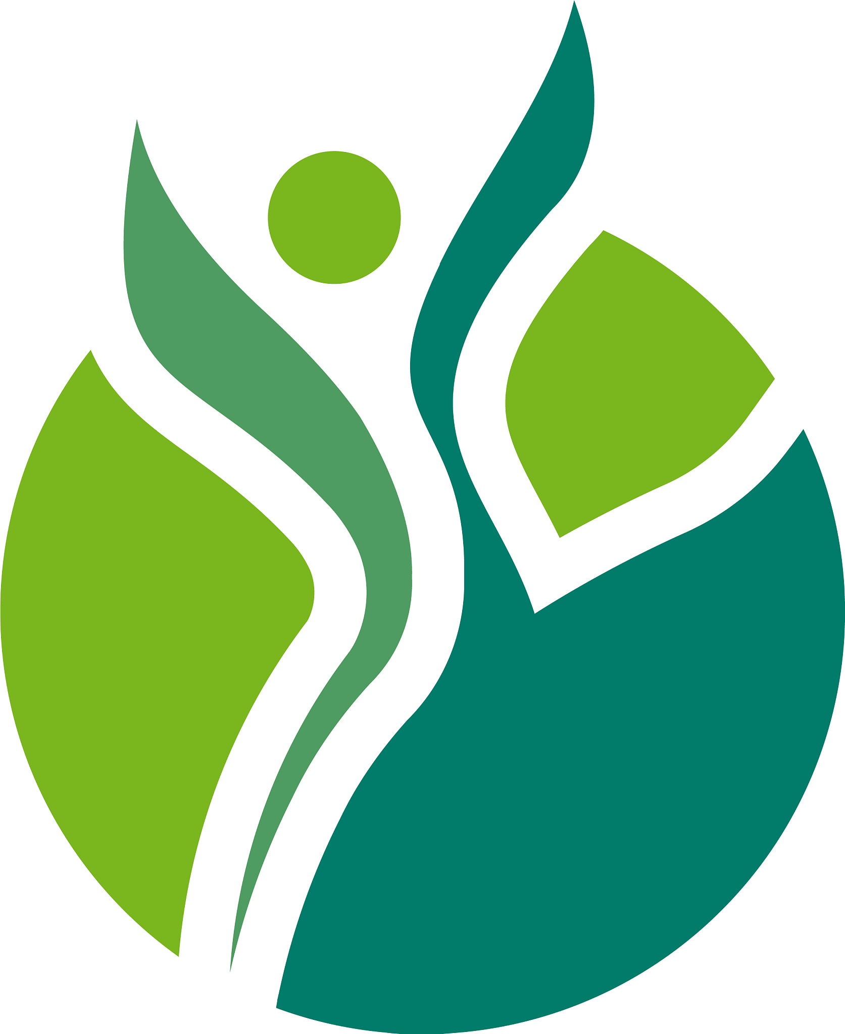 people and leaf logo template