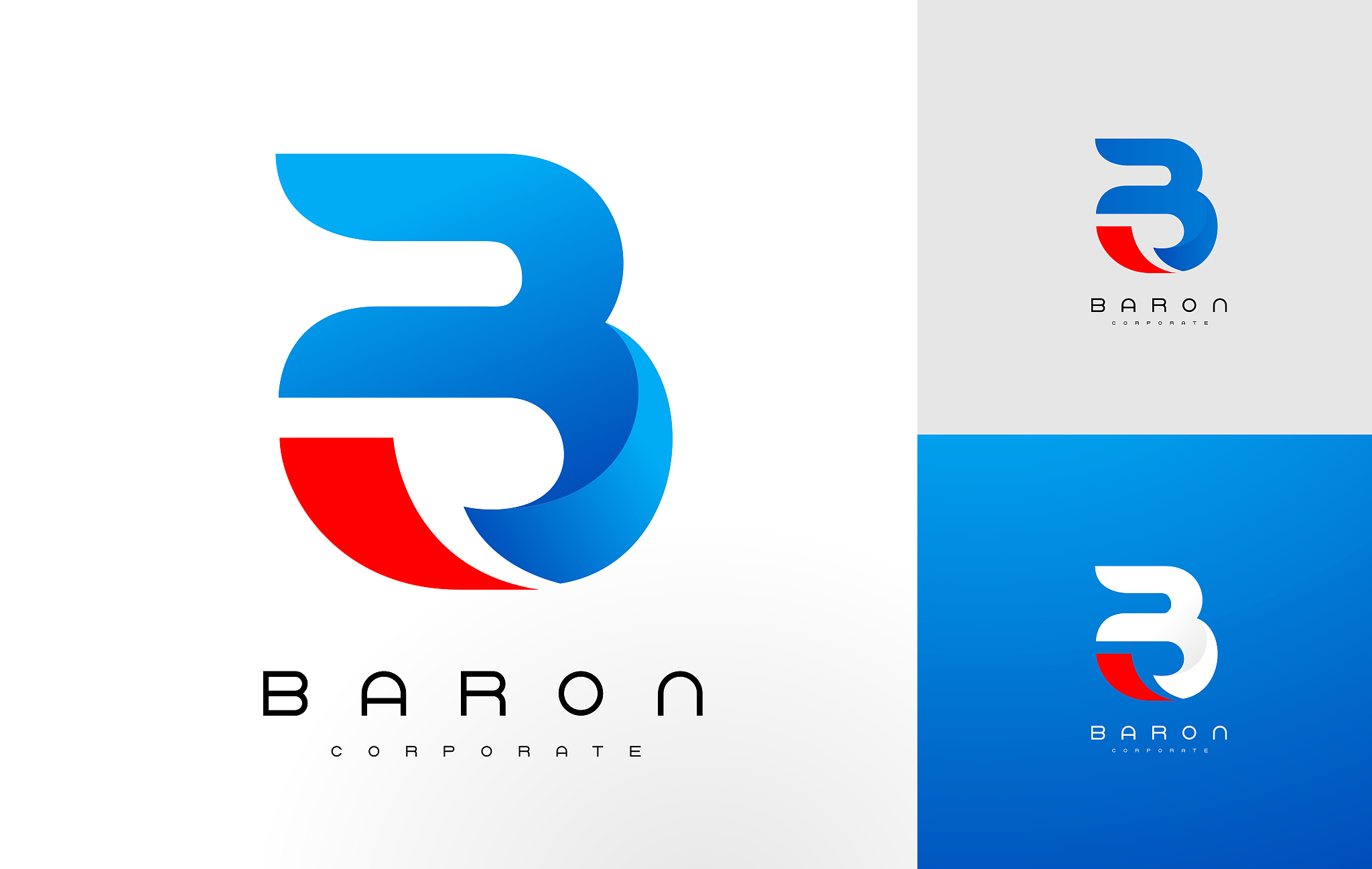 b logo blue b letter icon design