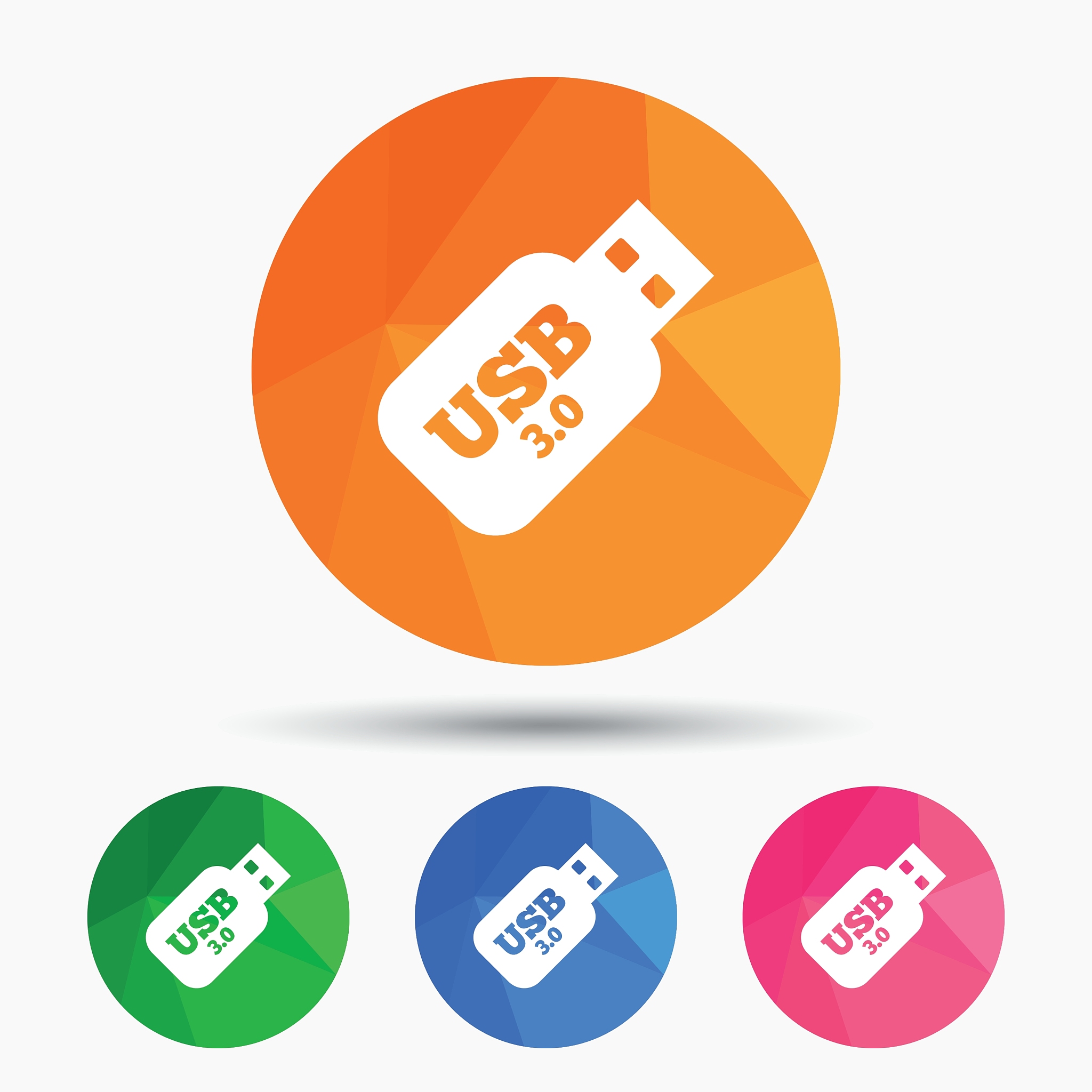 usb 30 stick sign icon usb flash drive button