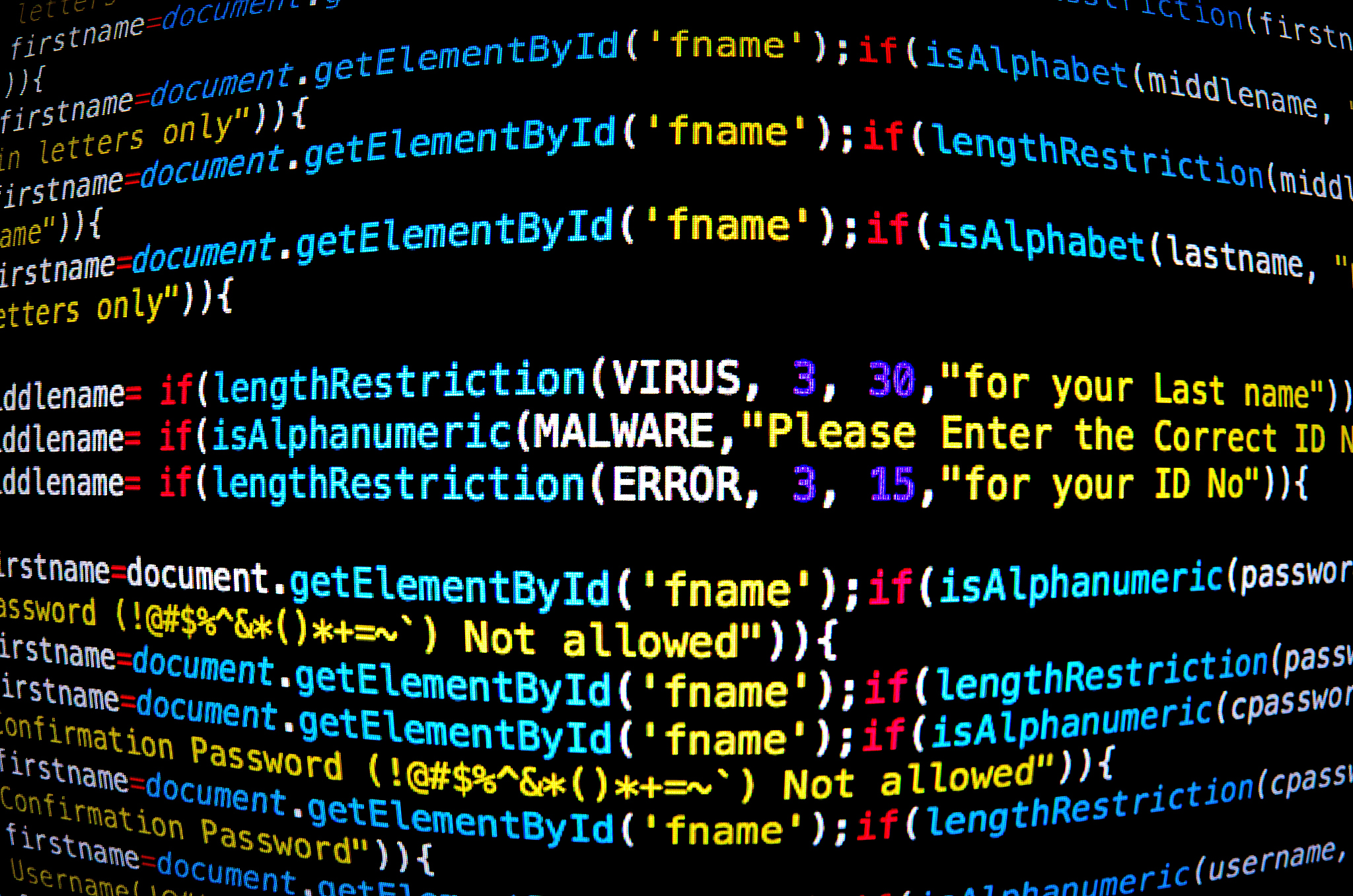 computer virus and malware attack with abstract technology backg