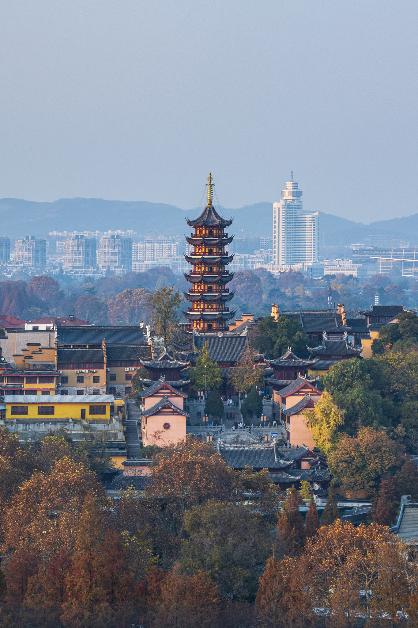 秋天的鸡鸣寺,江苏南京