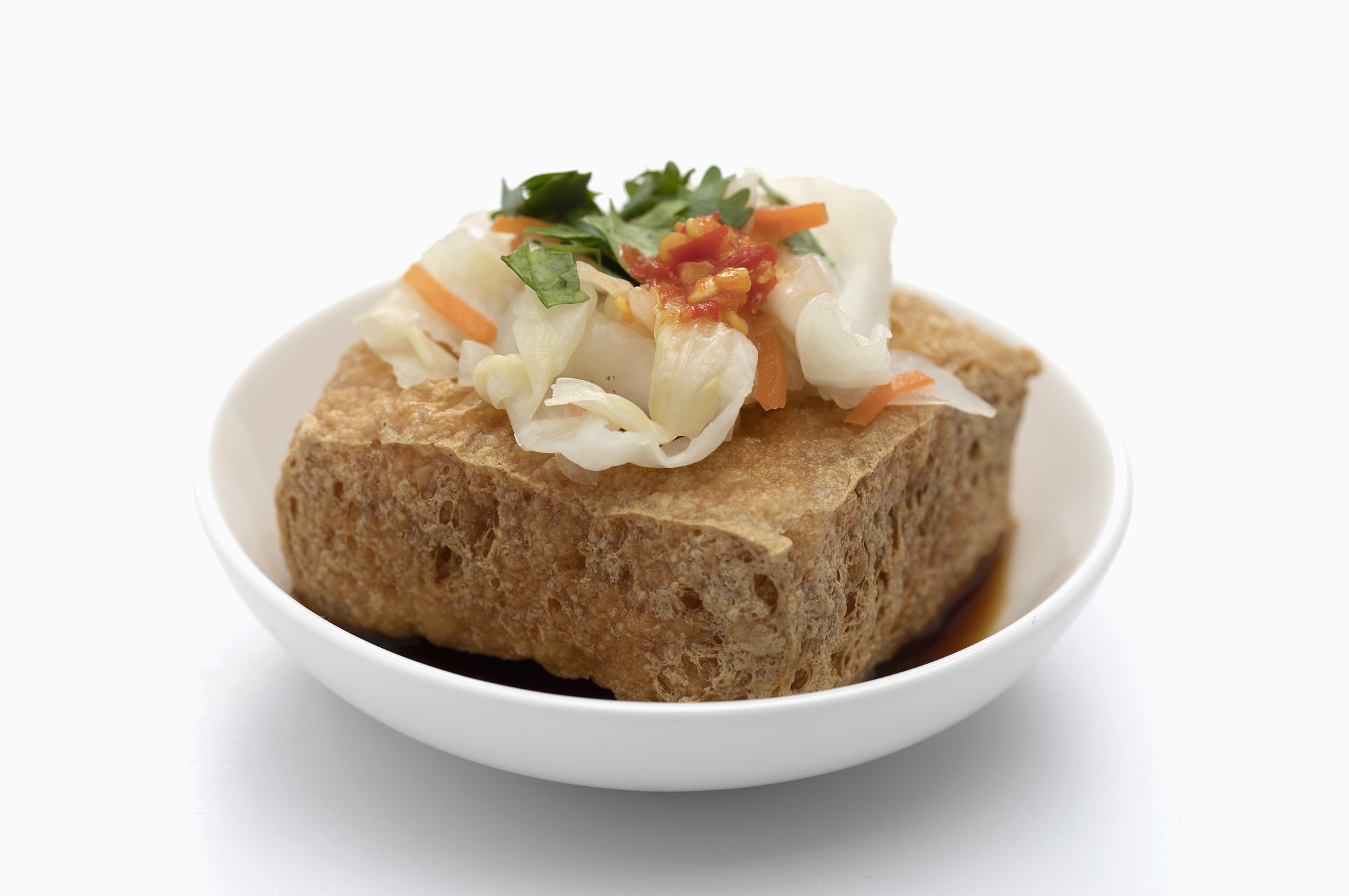中式料理臭豆腐与泡菜