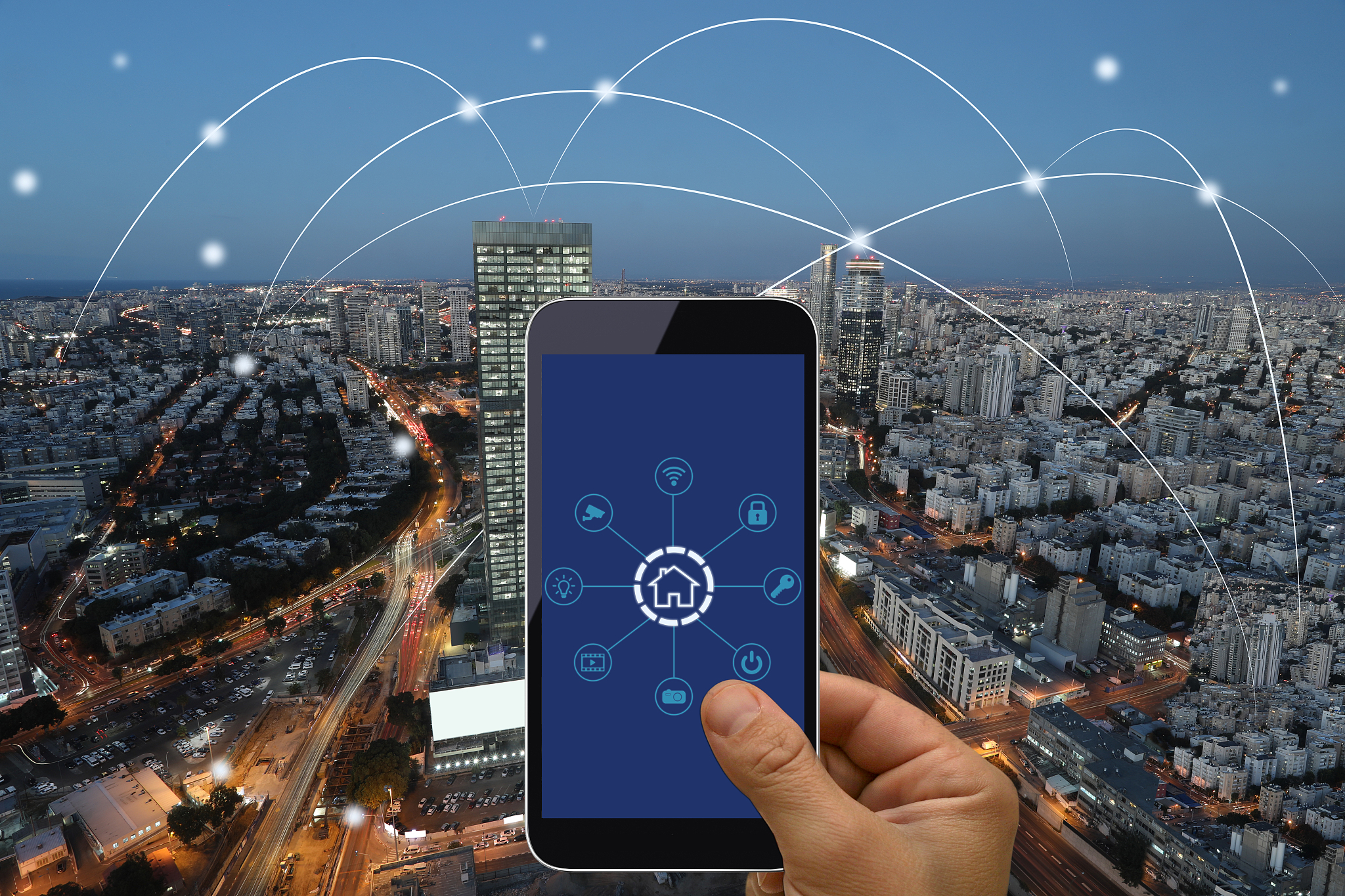 computer network connection smart city future internet technolog
