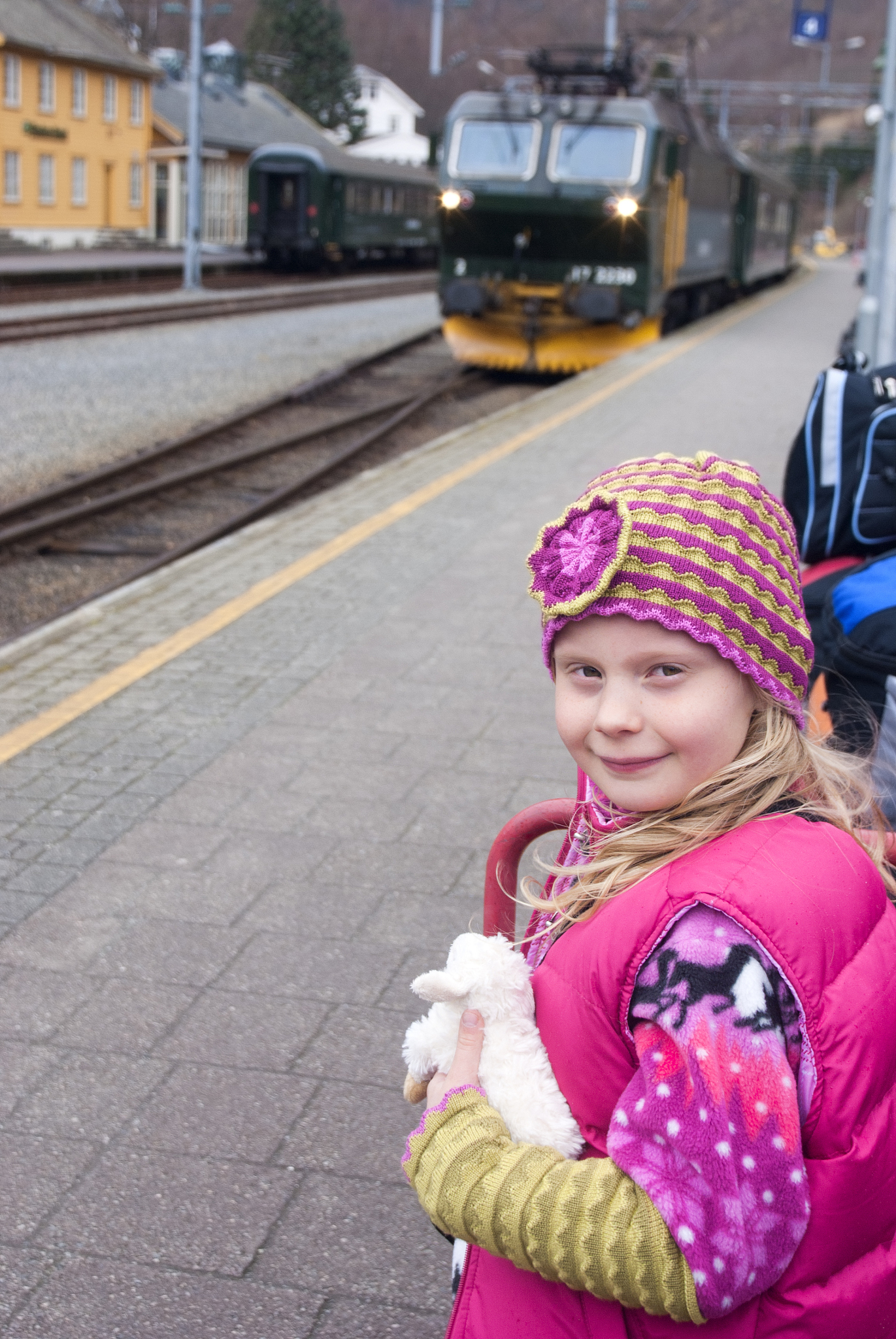 waiting for the train