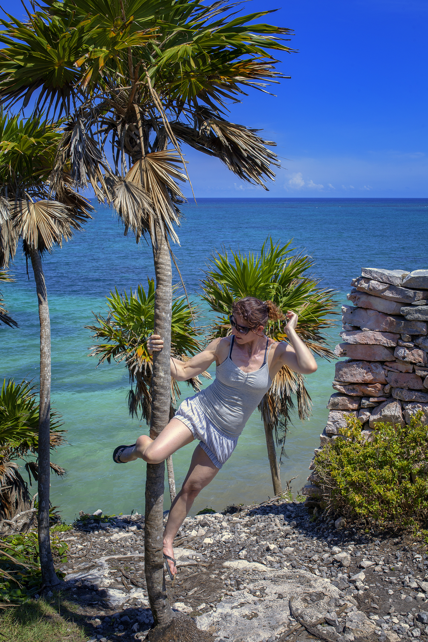 urban pole fitness in tulum ruins