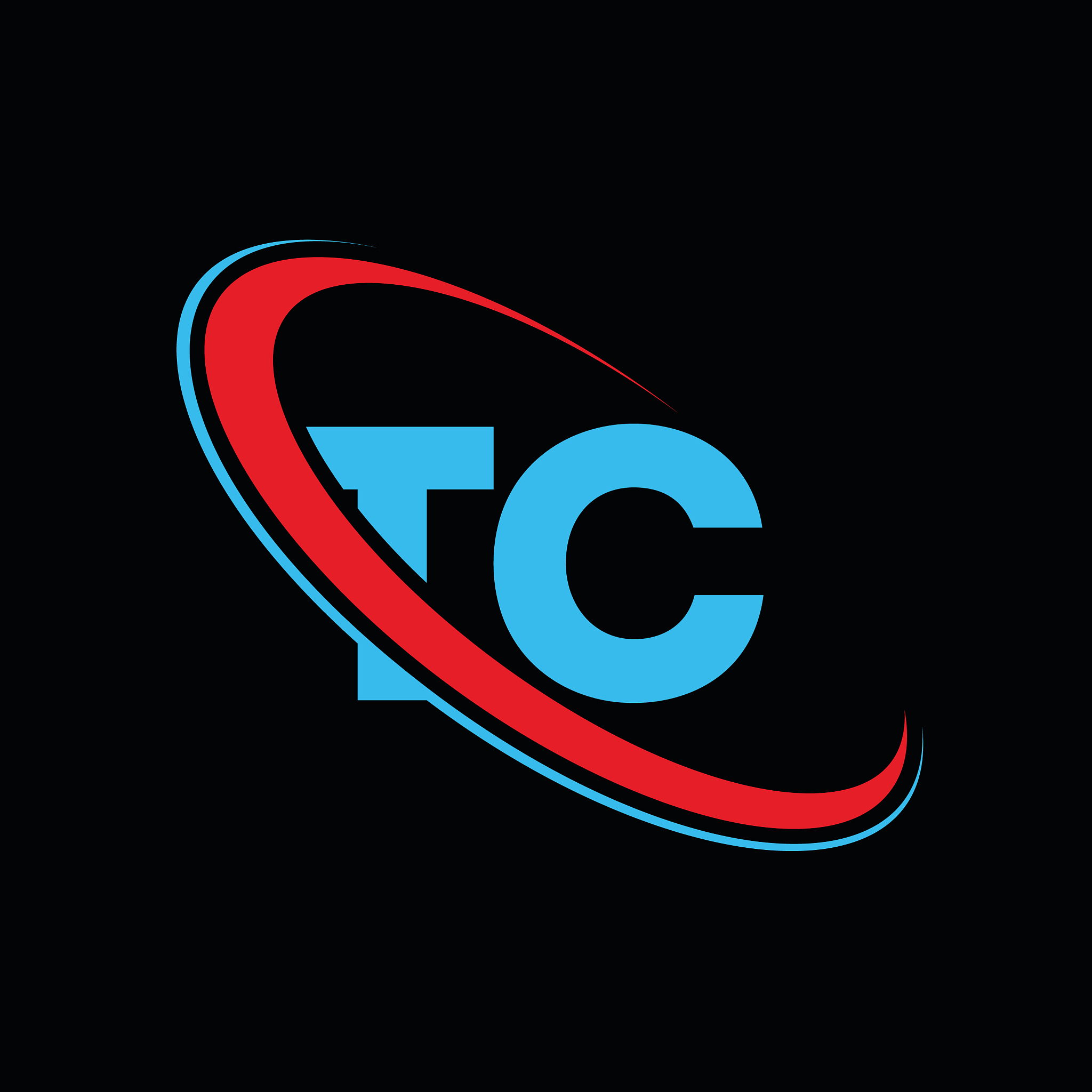 tc t c letter logo design initial letter tc