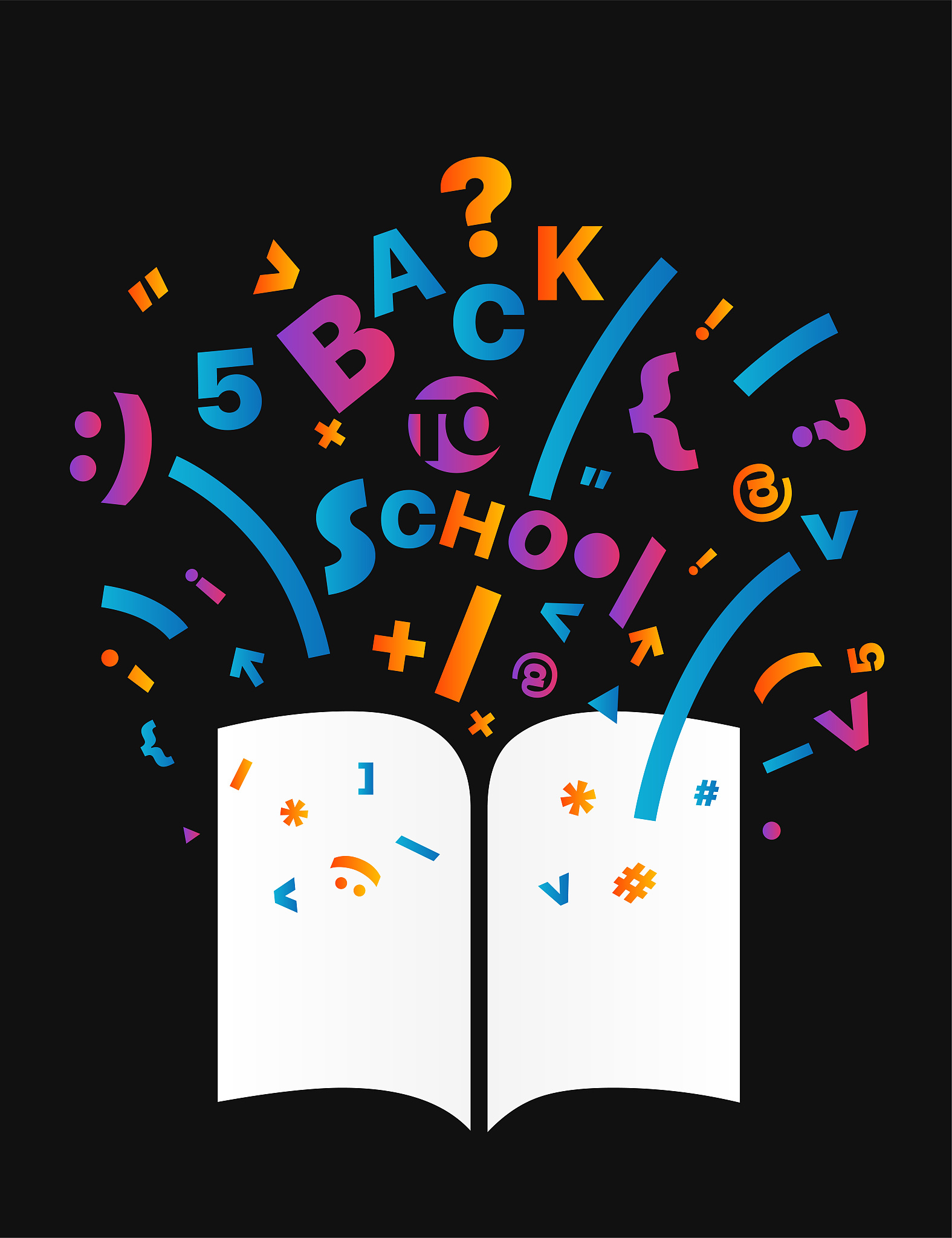 welcome back to school vector card