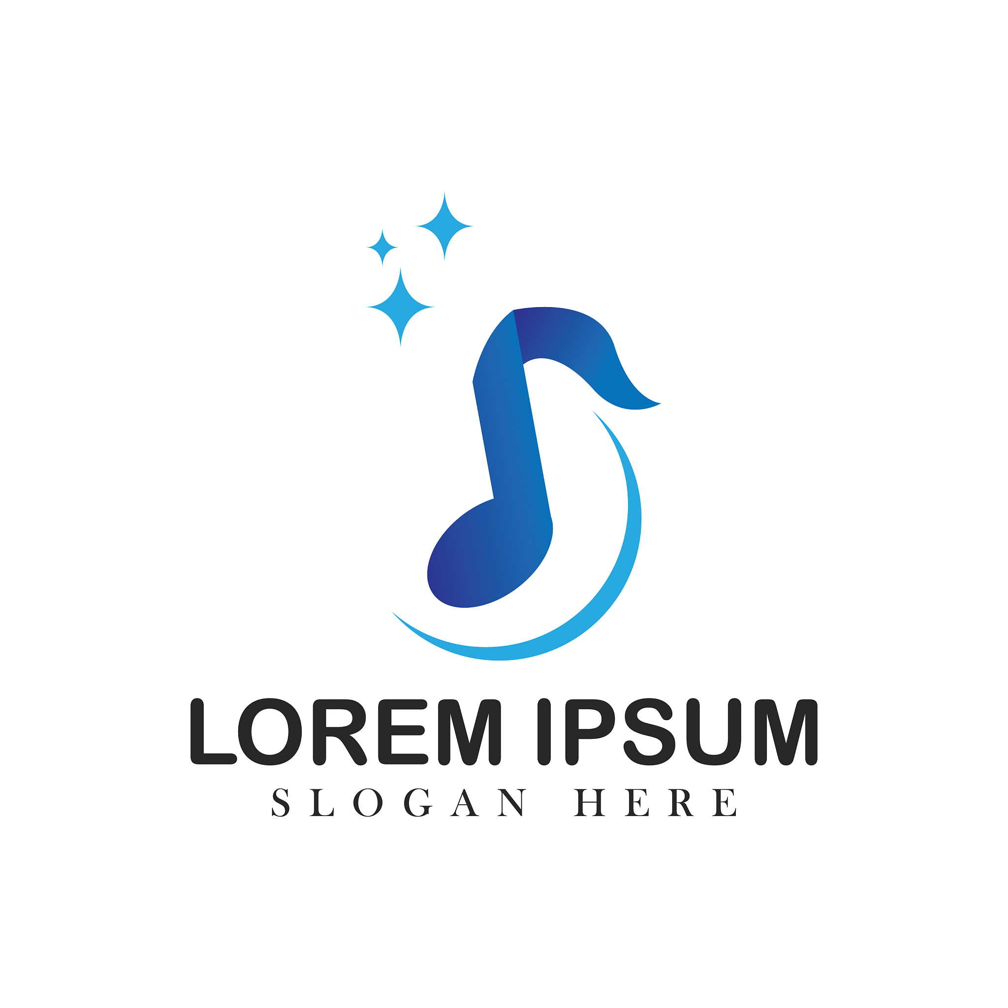 music logo design element simple symbol note