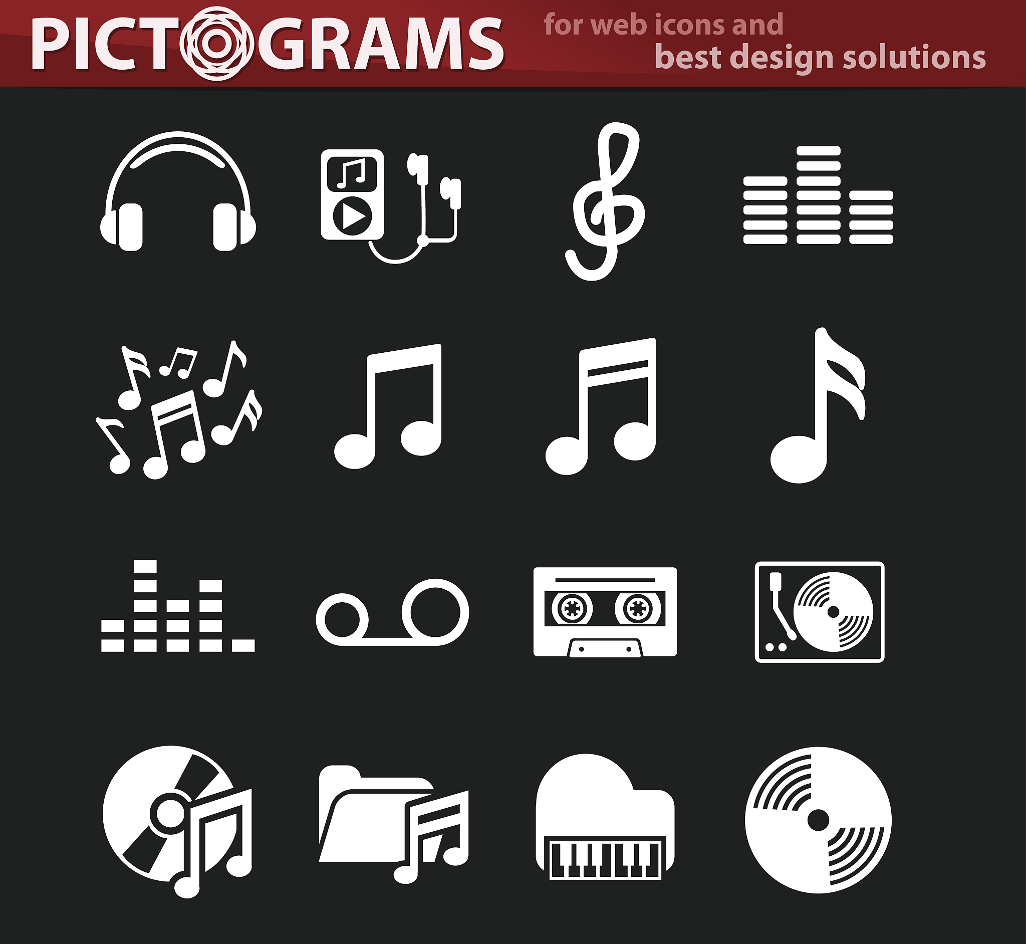music icon set