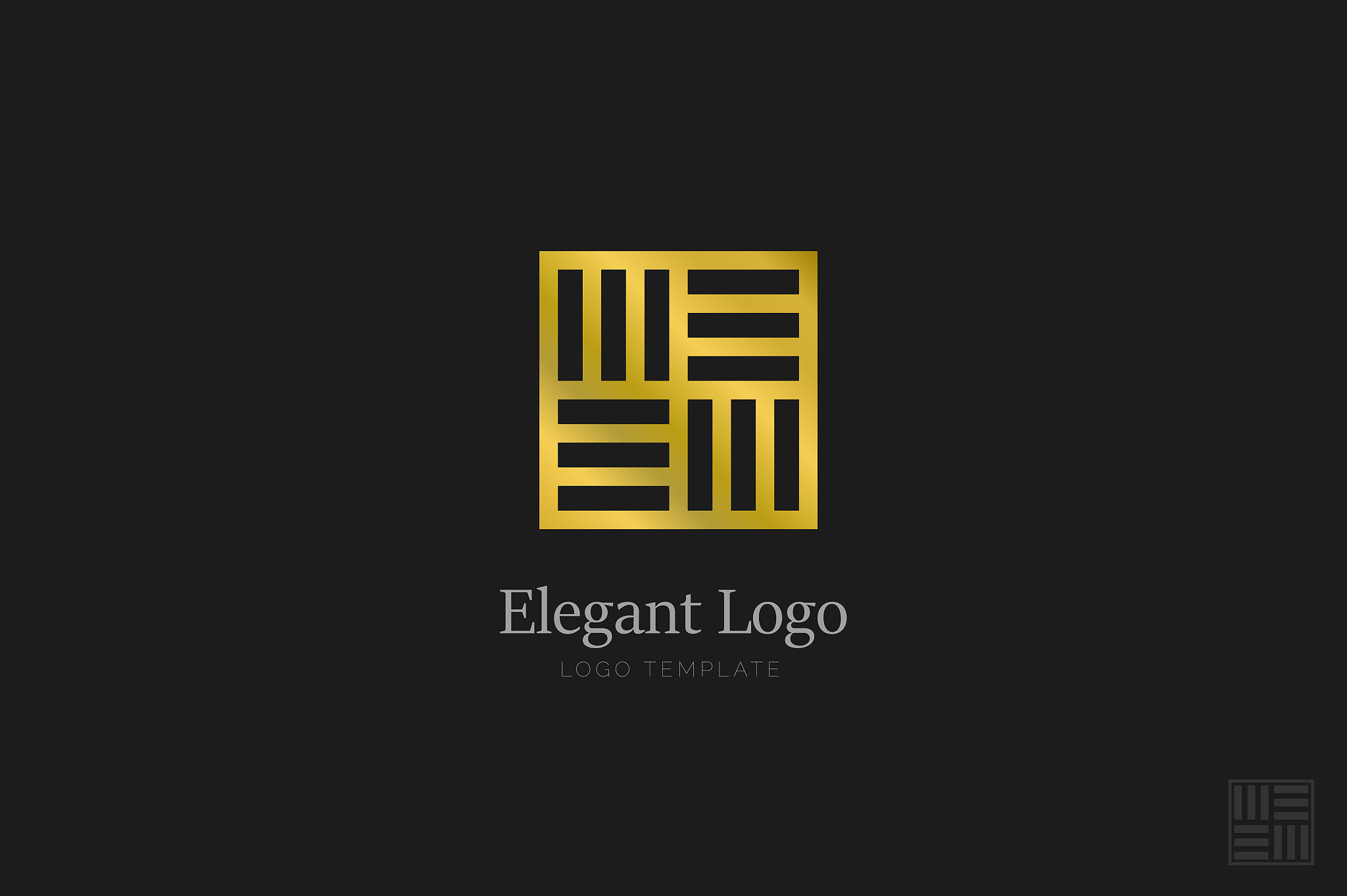 minimalistic elegant logo luxury emblem template
