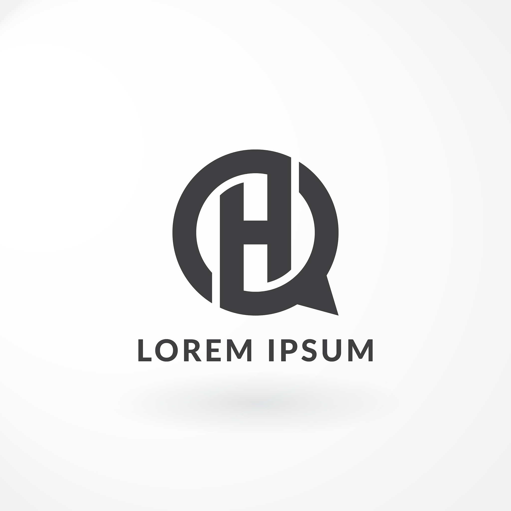 logo design with combination letter h and