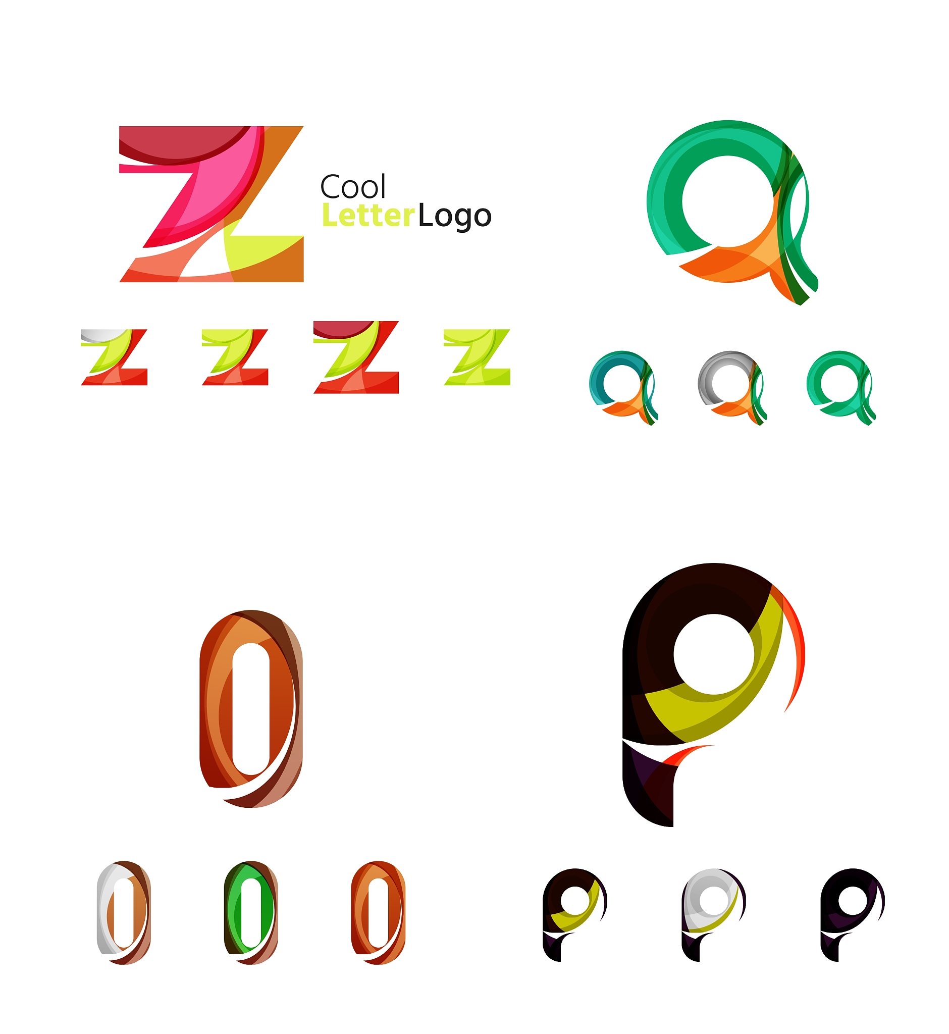 letter business emblem collection