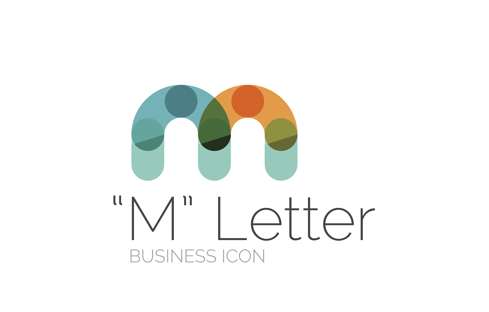 minimal font or letter icon design