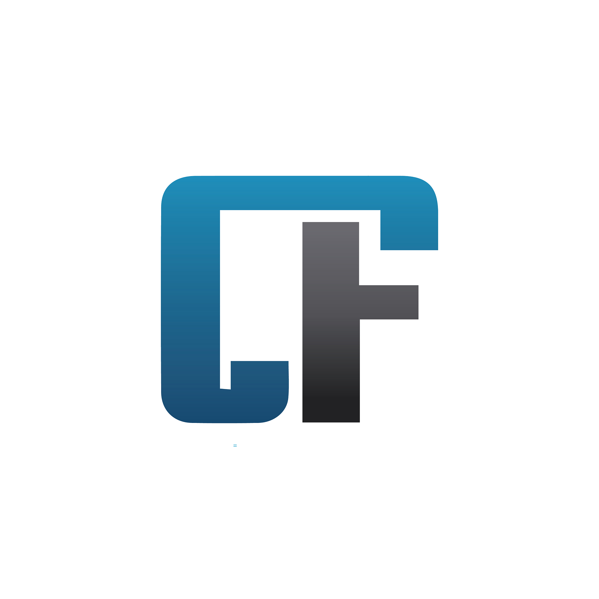 letter cf design logo