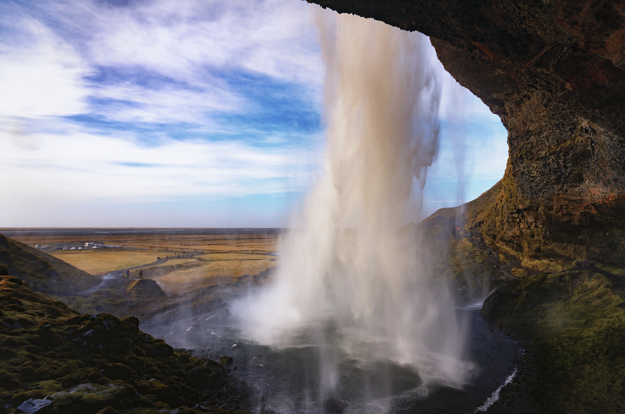 iceland, seljalandsfoss waterfall