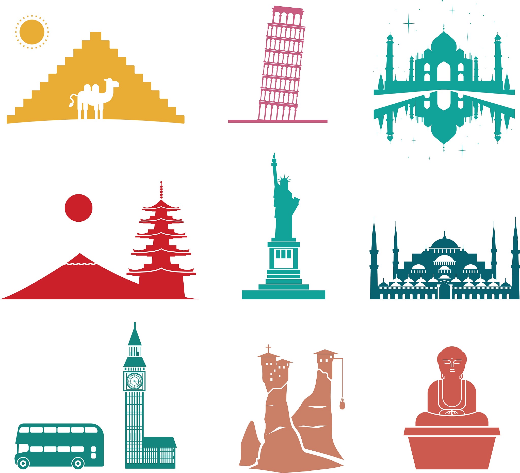国际著名景点,旅行的人,纪念碑,名声,建筑业,蜘蛛网,旅游,剪影