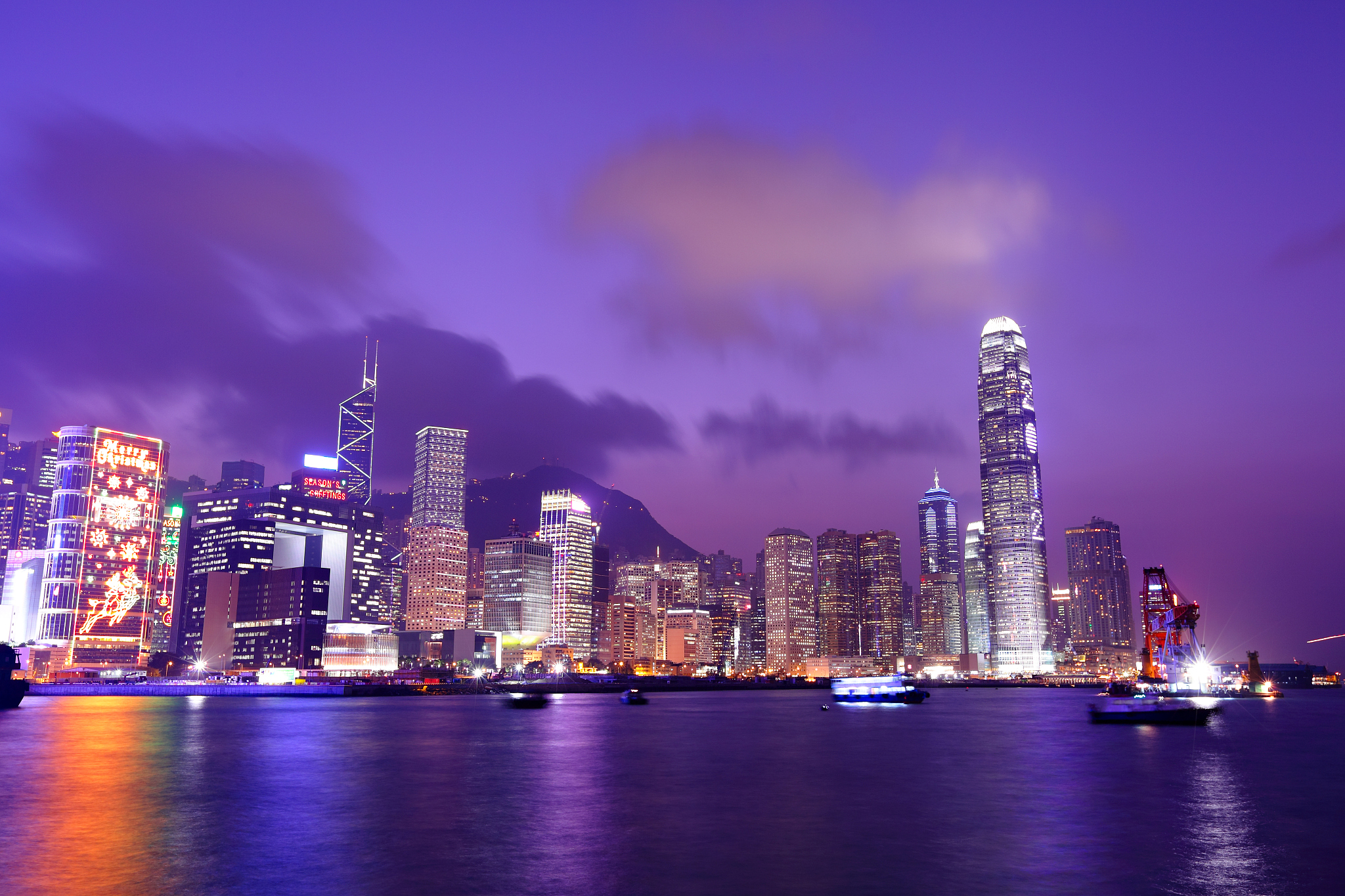hong kong harbor view