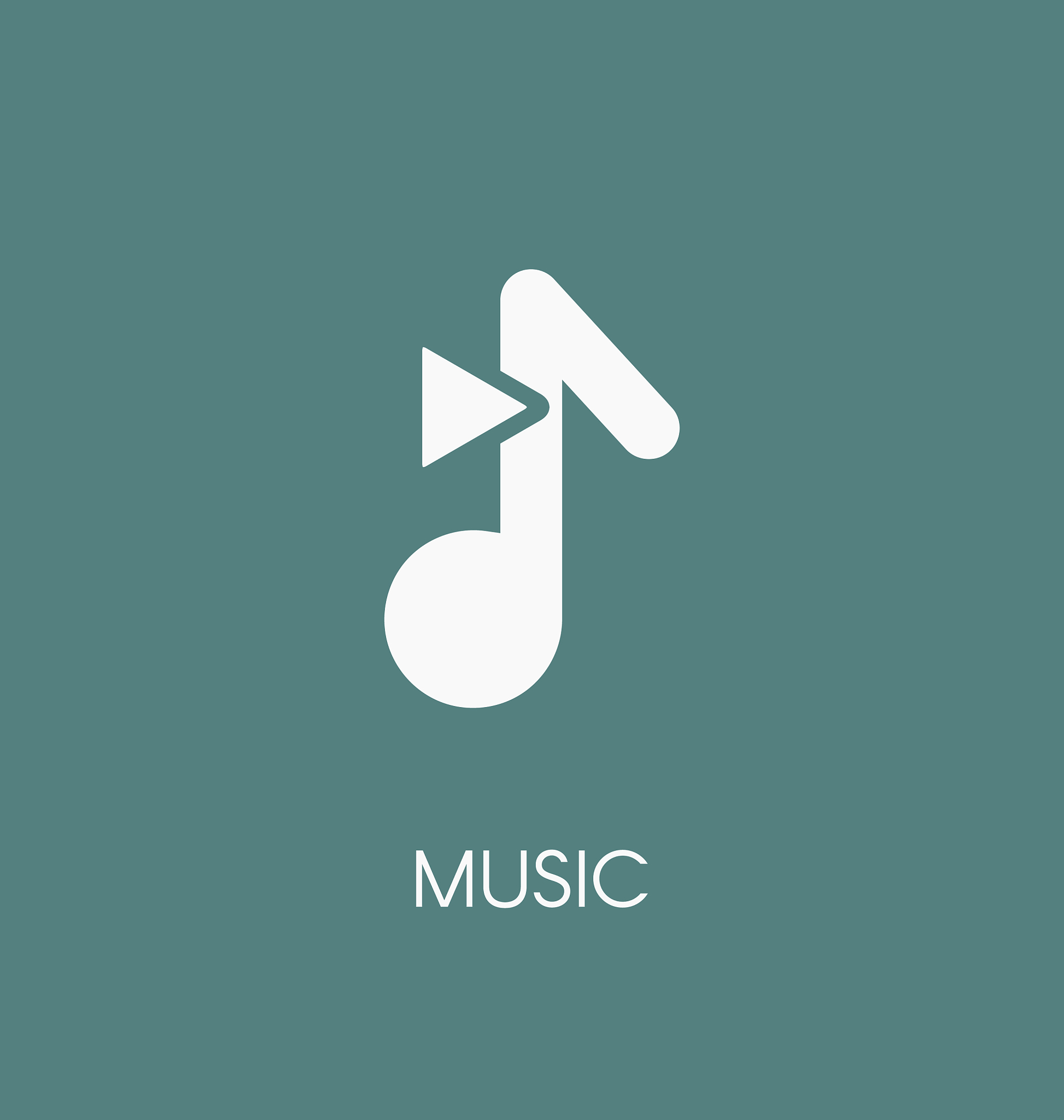 music icon play the music