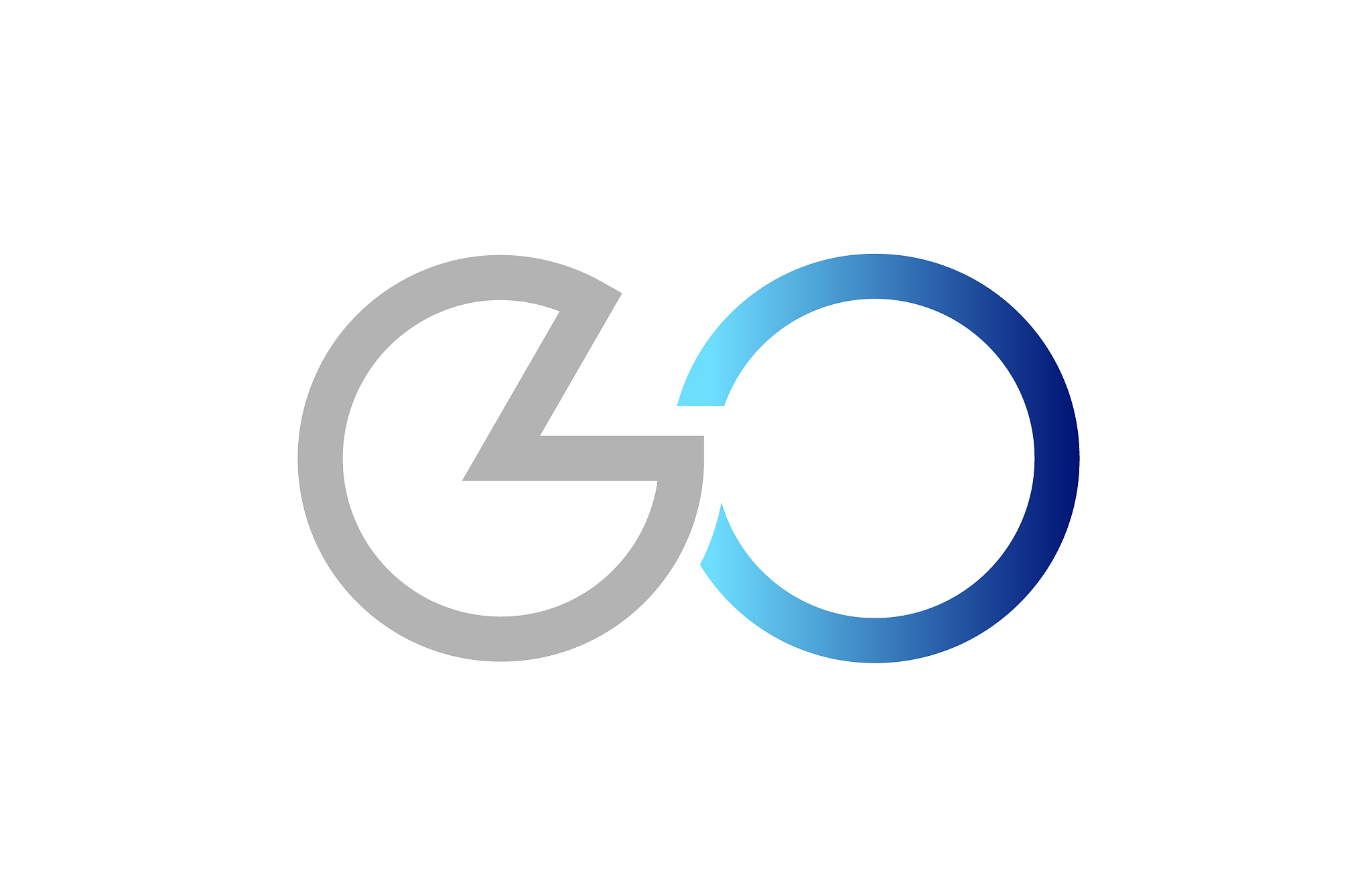 blue grey alphabet letter logo combination design