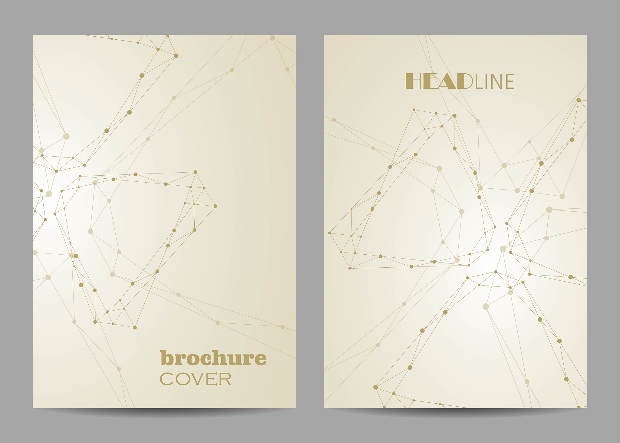 vector templates for brochure cover in a4 size.