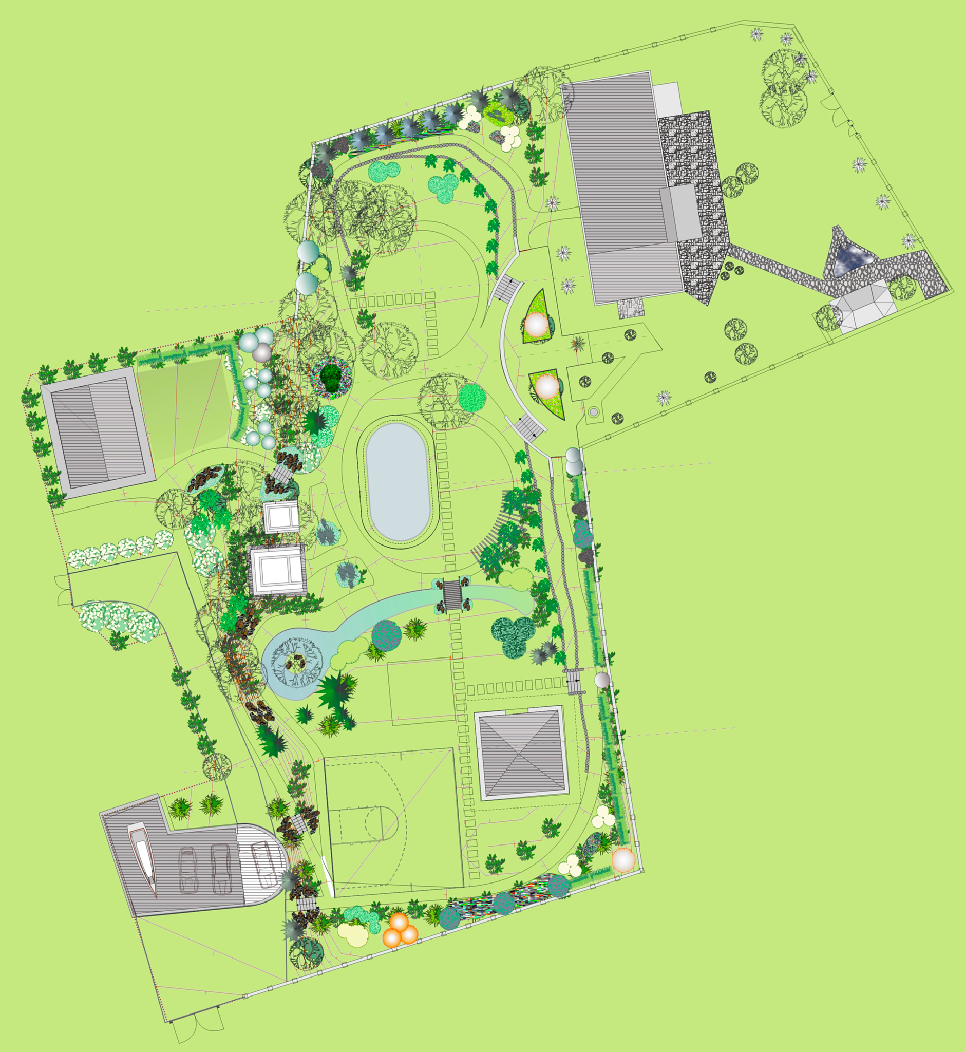 别墅区开发实施方案：规划、设计、管理和配套