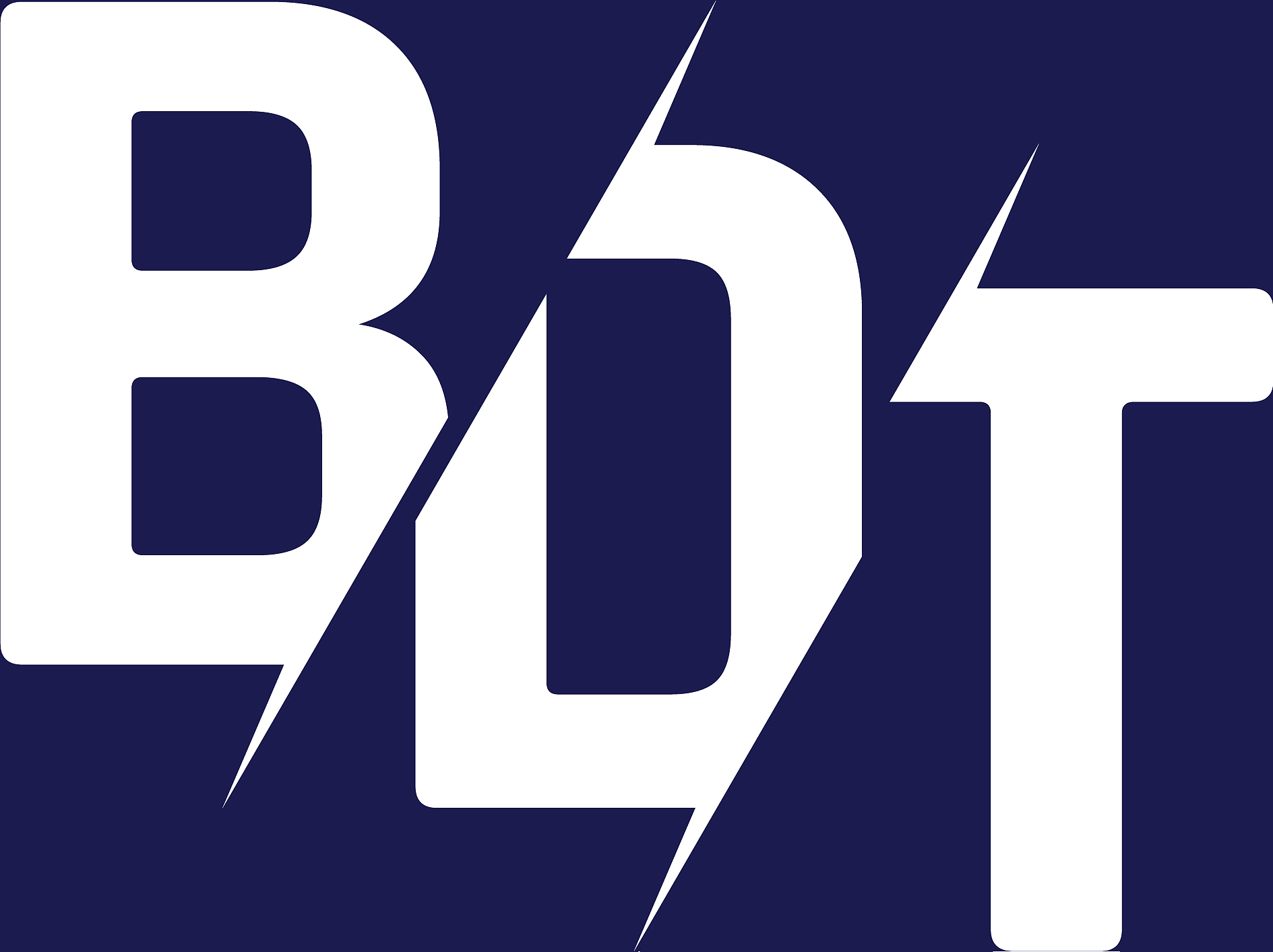 monogram letters initial logo design bdt