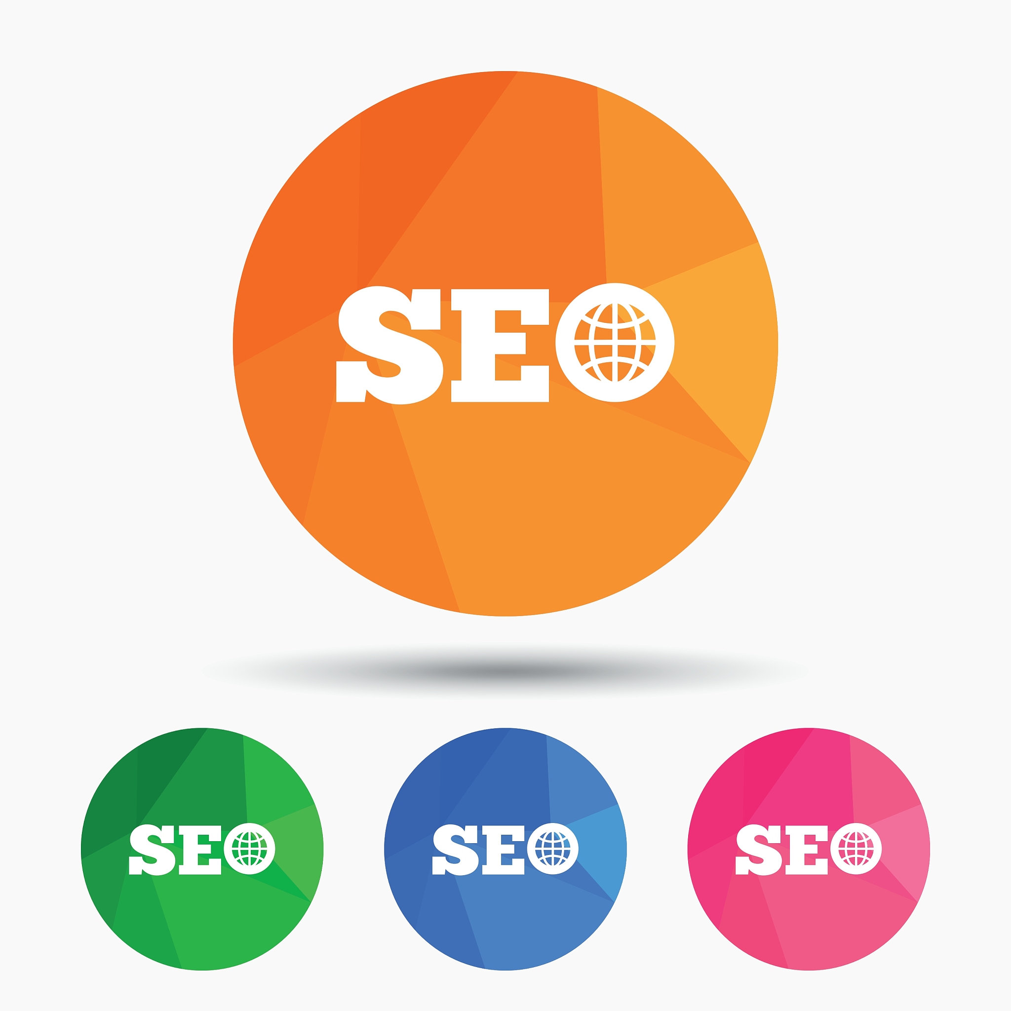 seo sign icon search engine optimization symbol
