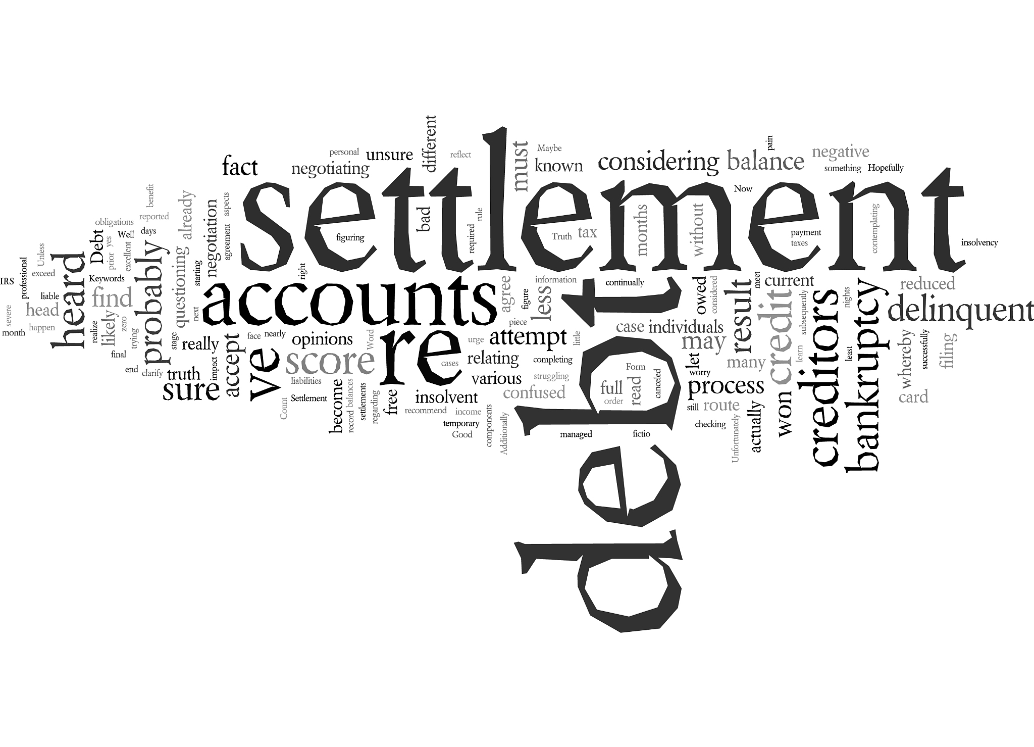 debt settlement the bad the good and the truth
