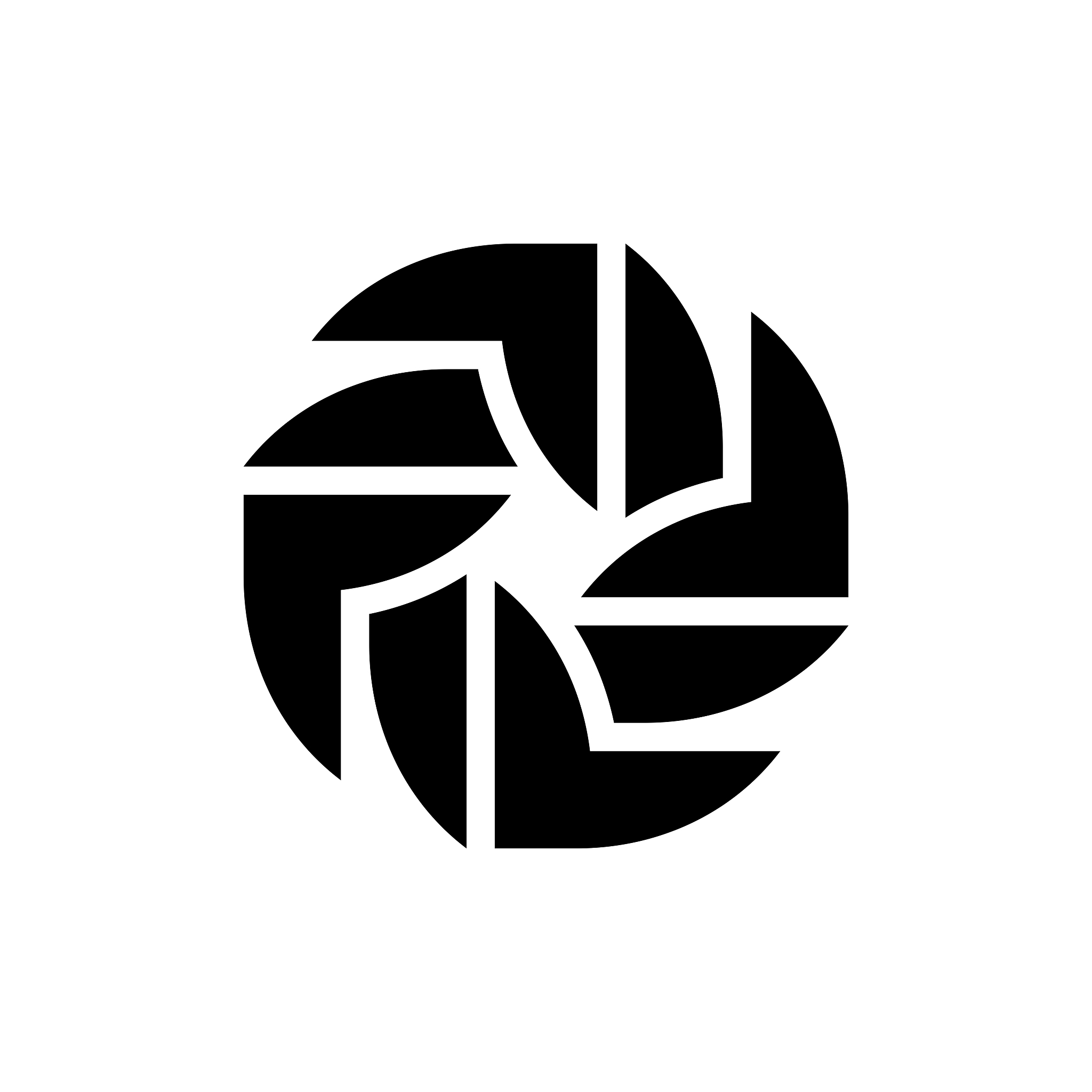black abstract logo