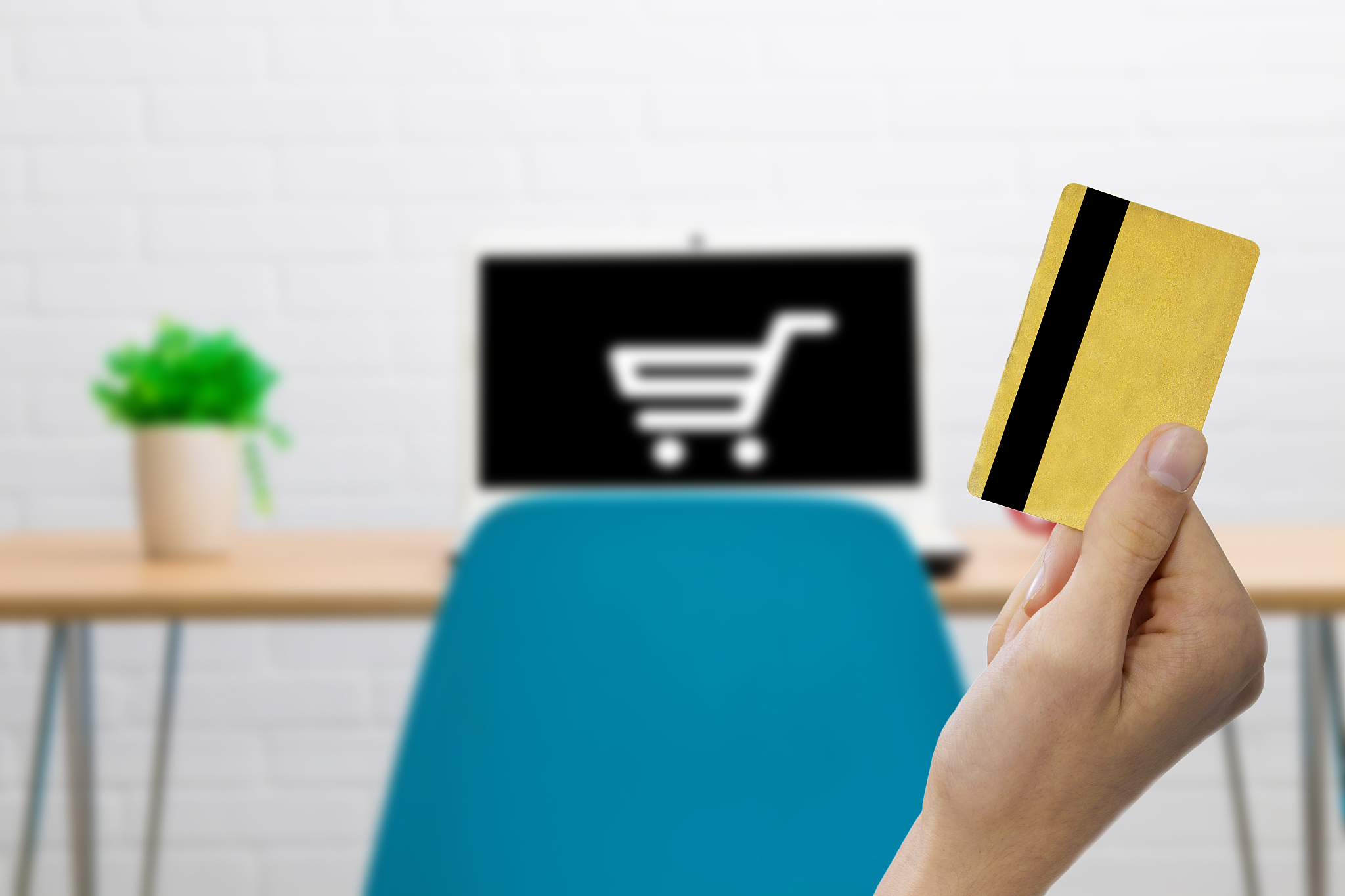 credit card and shopping online
