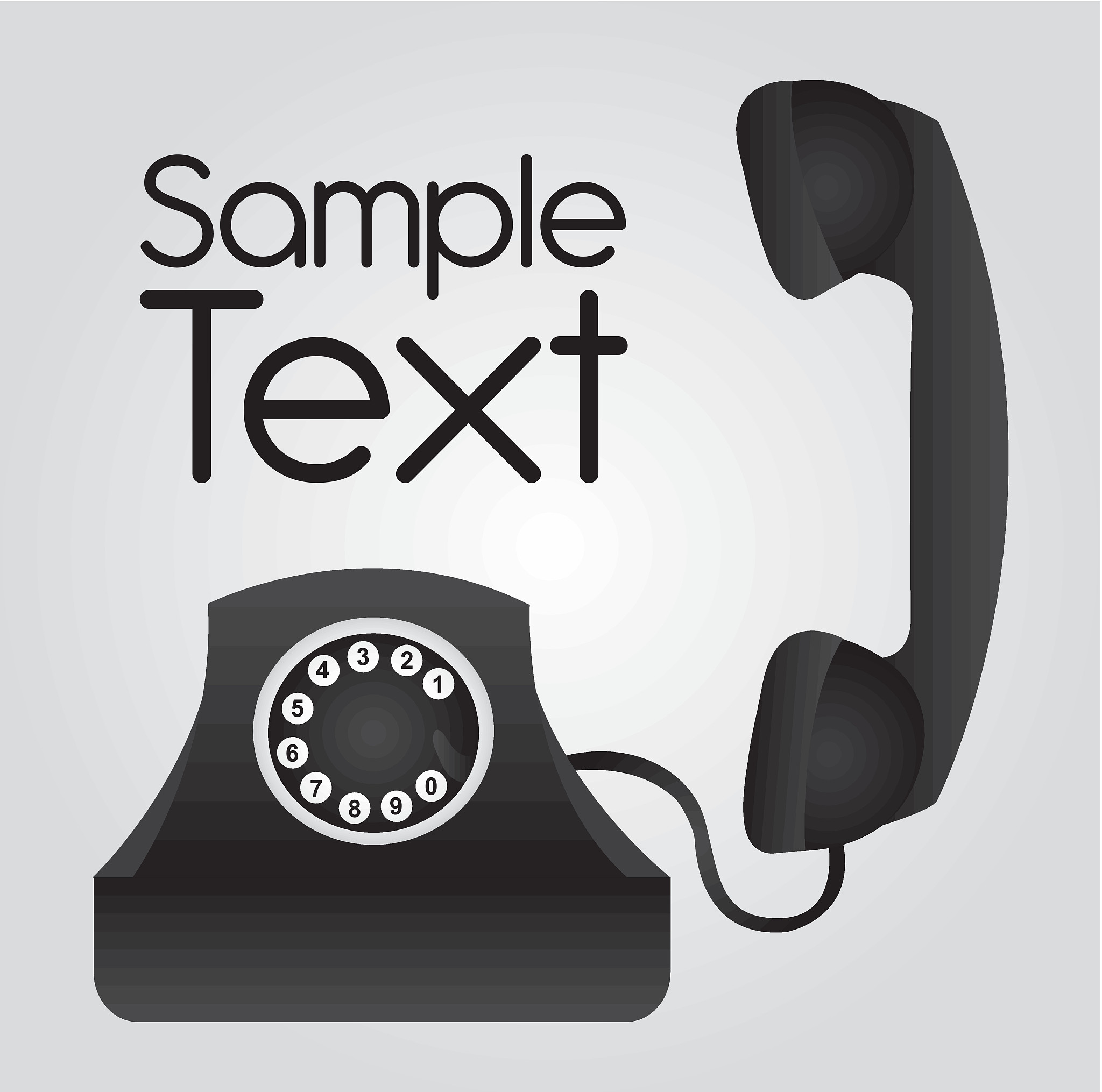black telephone
