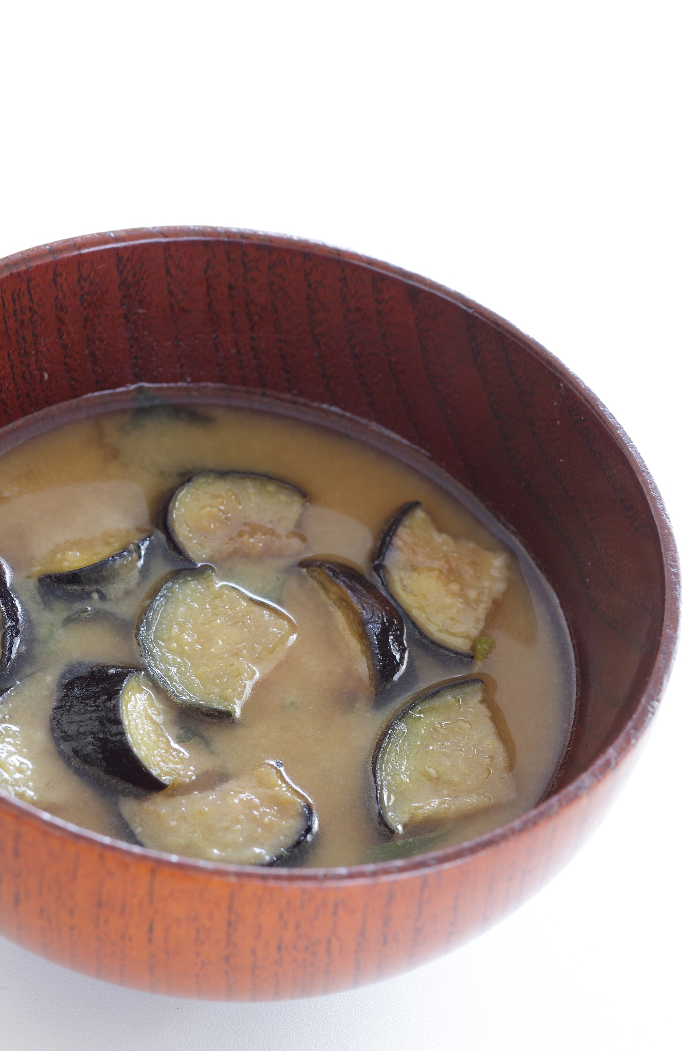japanese instant food, eggplant miso soup