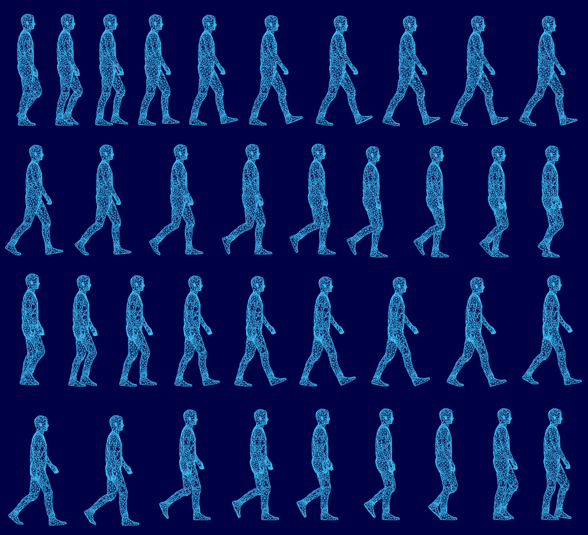 从动作图片中提取骨骼角度并保存为CSV文件