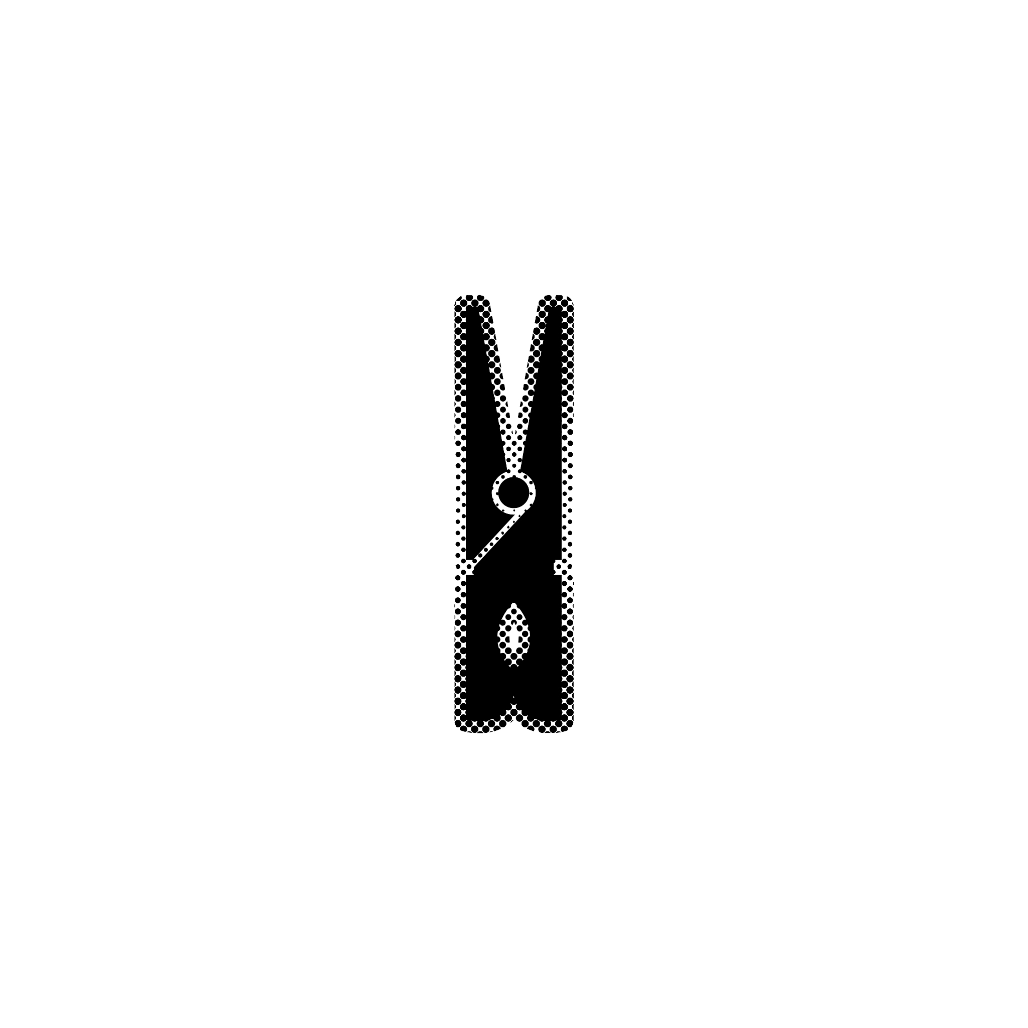 black clothes peg  - black vector icon