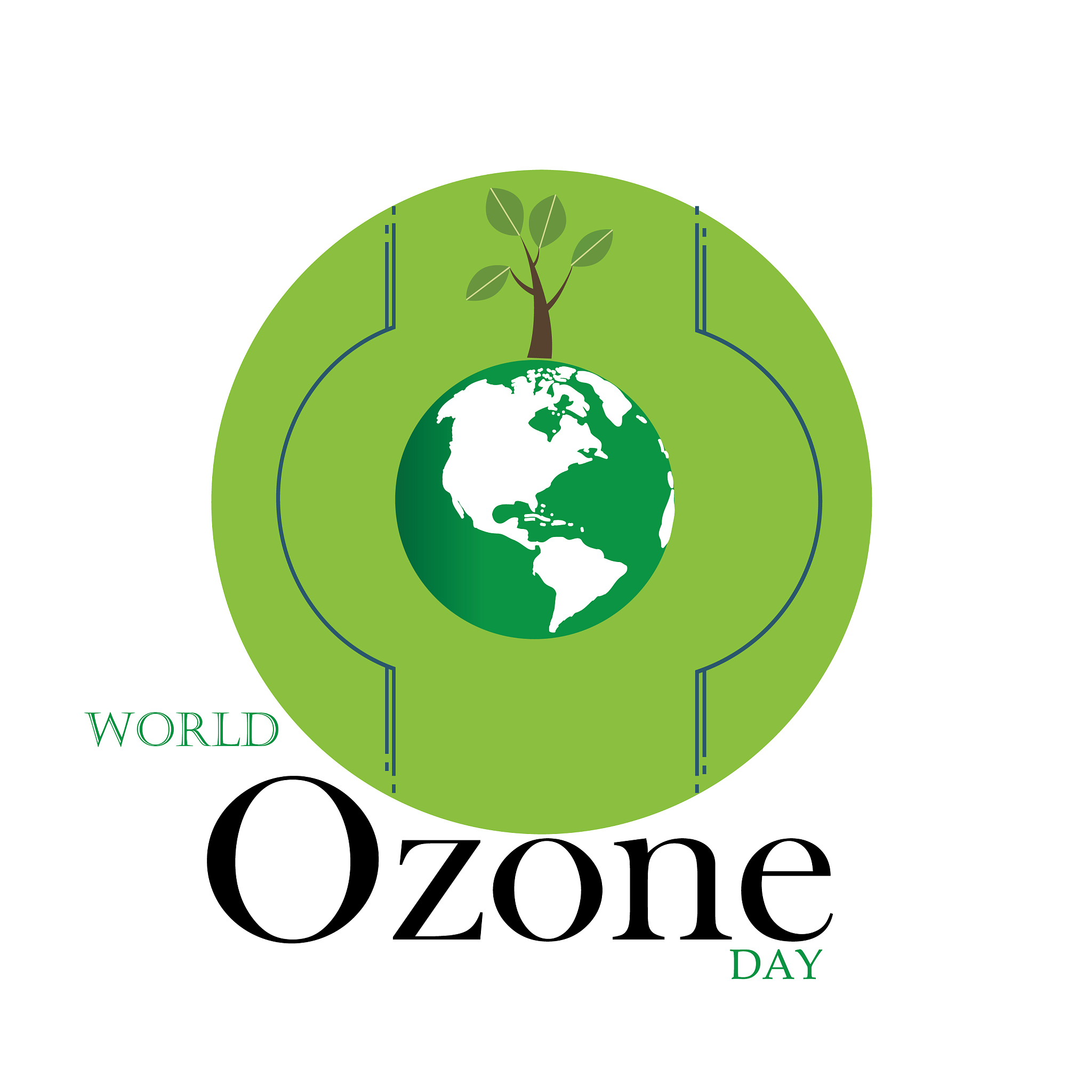 a banner for world ozone day