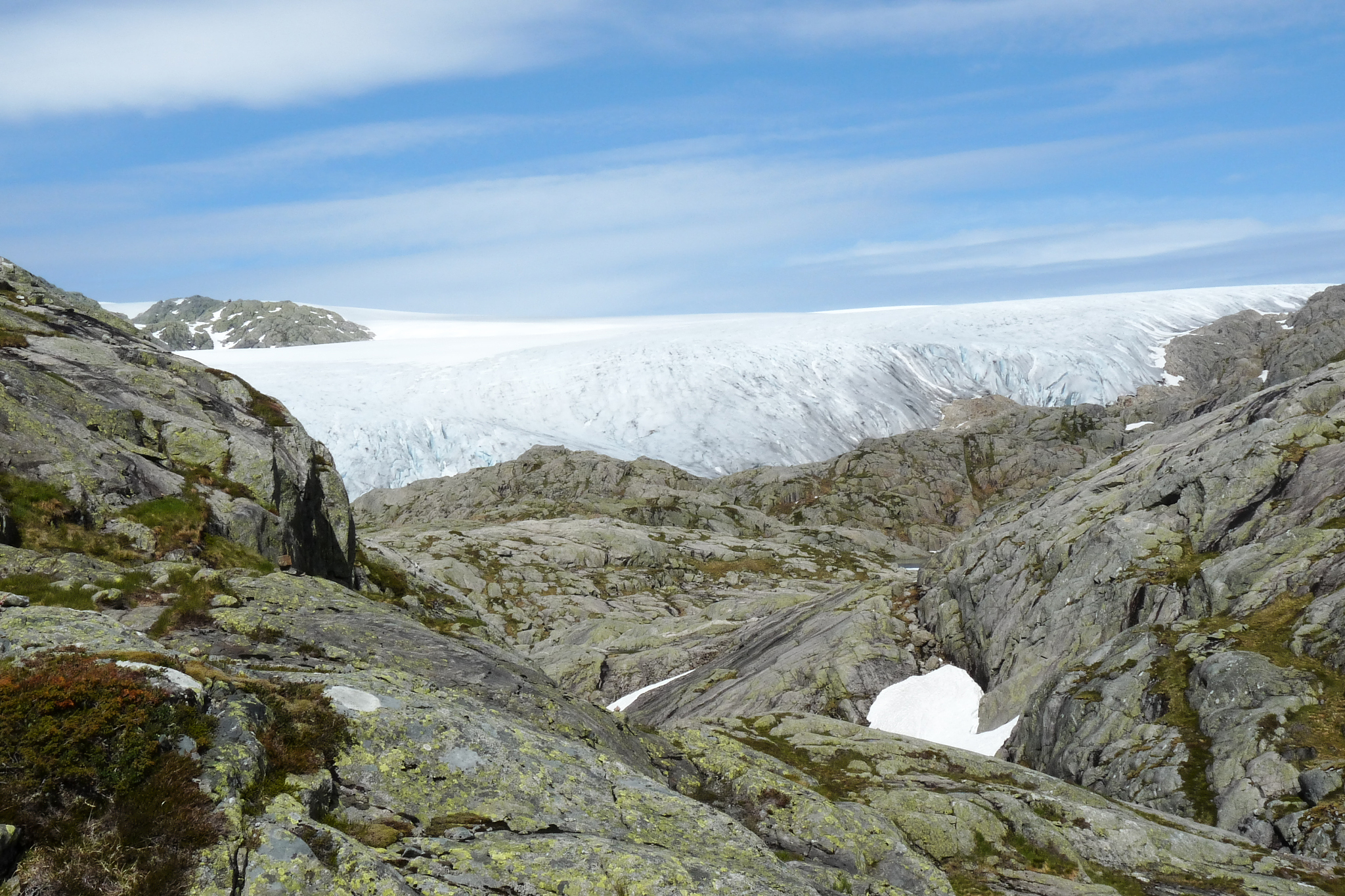folgefonna glacier in norway
