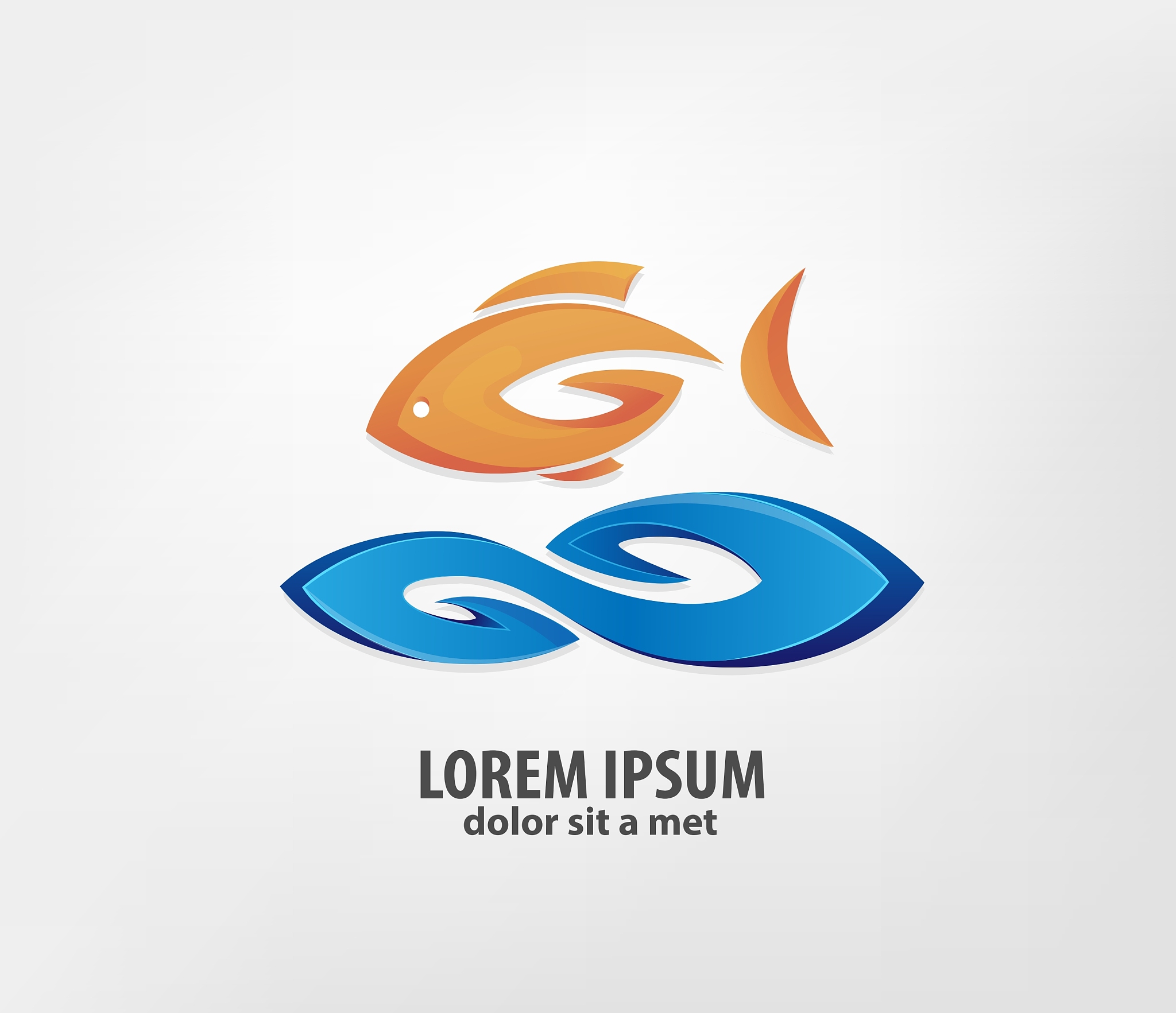 logo fish 3d