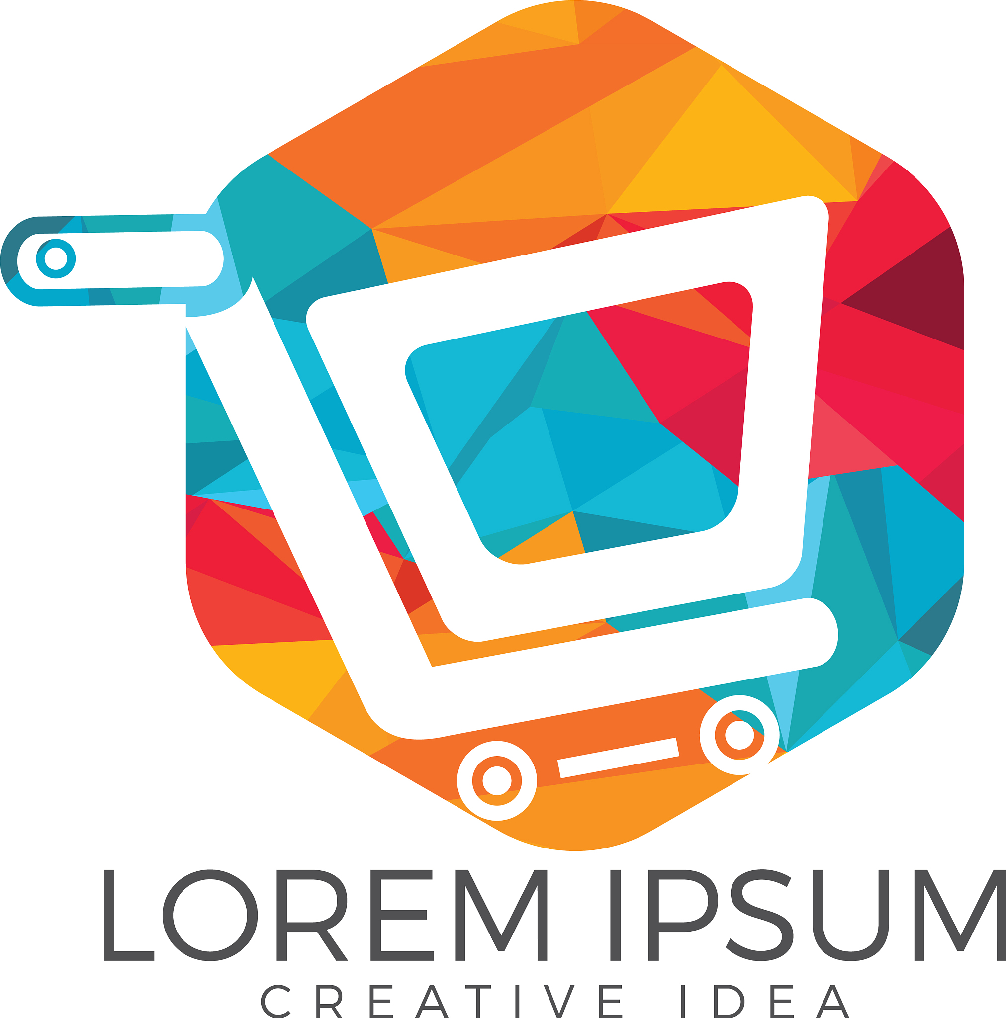shopping cart logo design